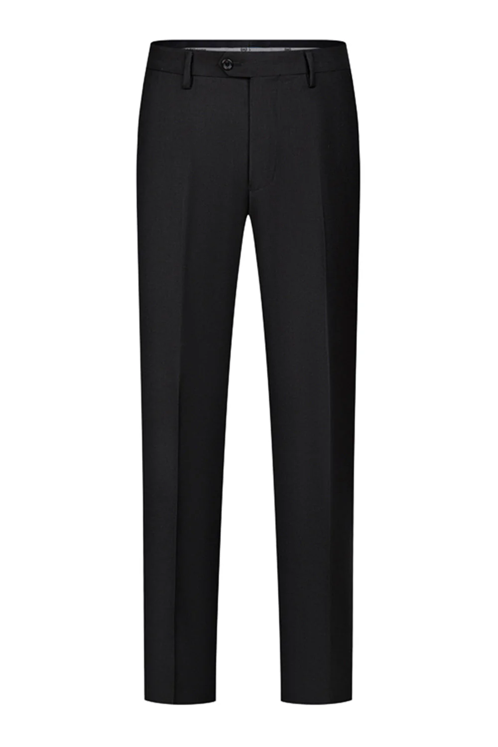 2-piece Black Peaked Lapel Double Breasted Men's Suits - Image 3
