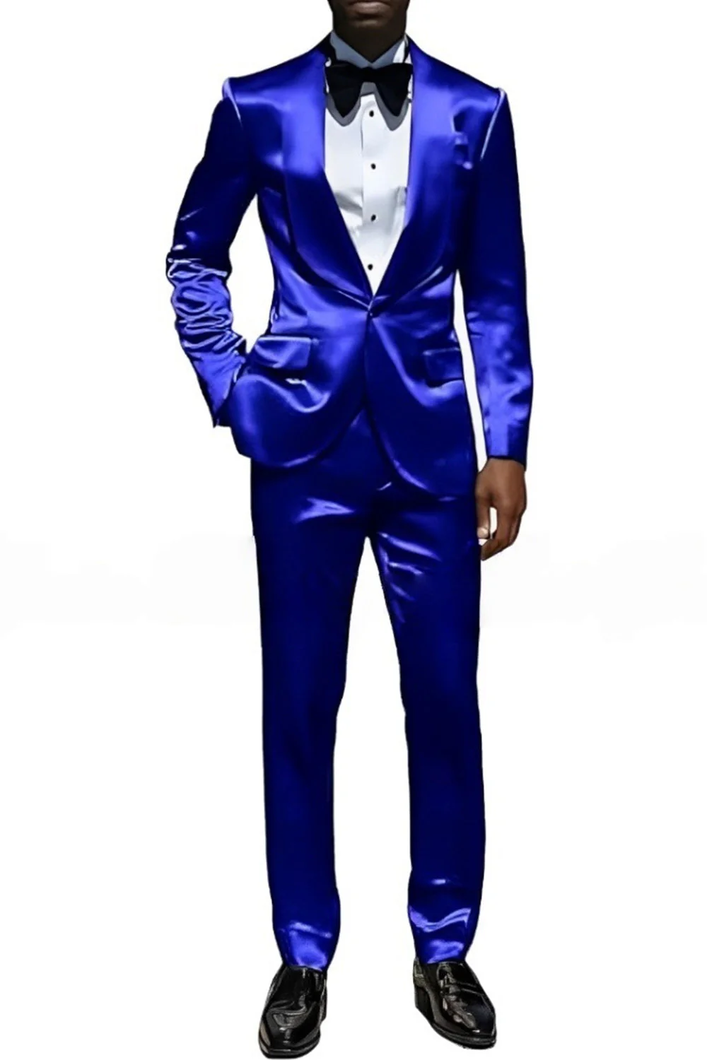 Champagne 2 Piece Shawl Lapel One Button Men's Suits - Image 3