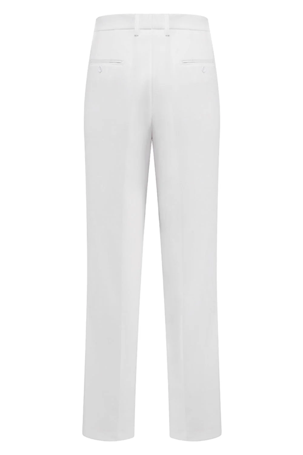 2 Piece Khaki Peak Lapel Slim Fit Men's Suits - Image 5