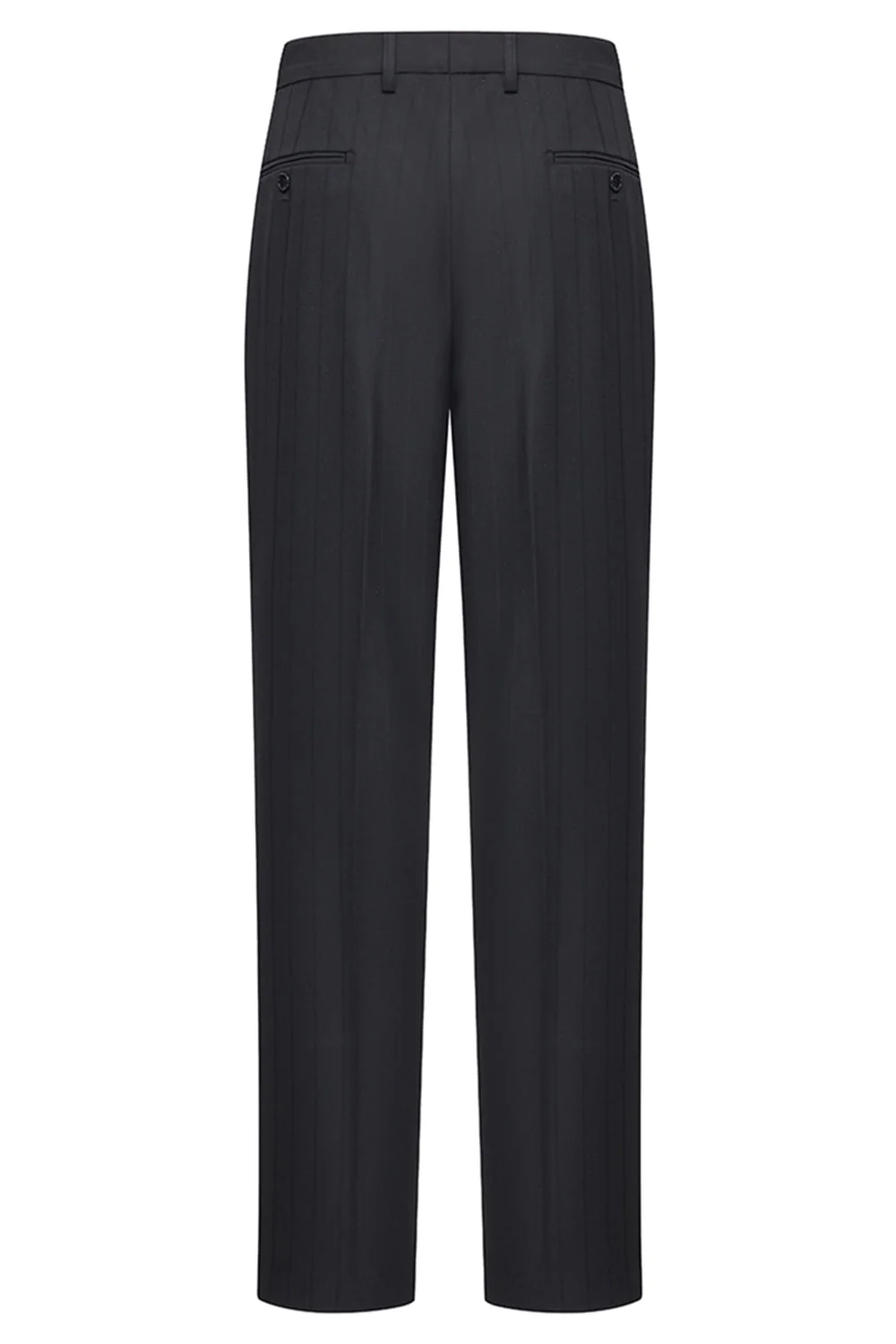 2 Piece Peak Lapel Double Breasted Black Men's Party Suits - Image 5