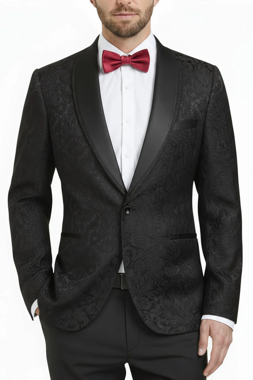 2 Piece Royal Blue Shawl Lapel One Button Men's Suits - Image 5