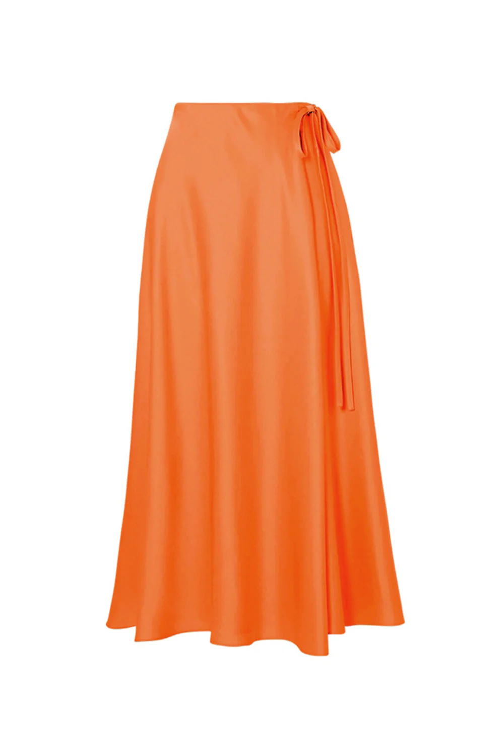 2 Piece Spaghetti Straps Orange 3D Flowers Swimsuit with Cover Up - Image 3