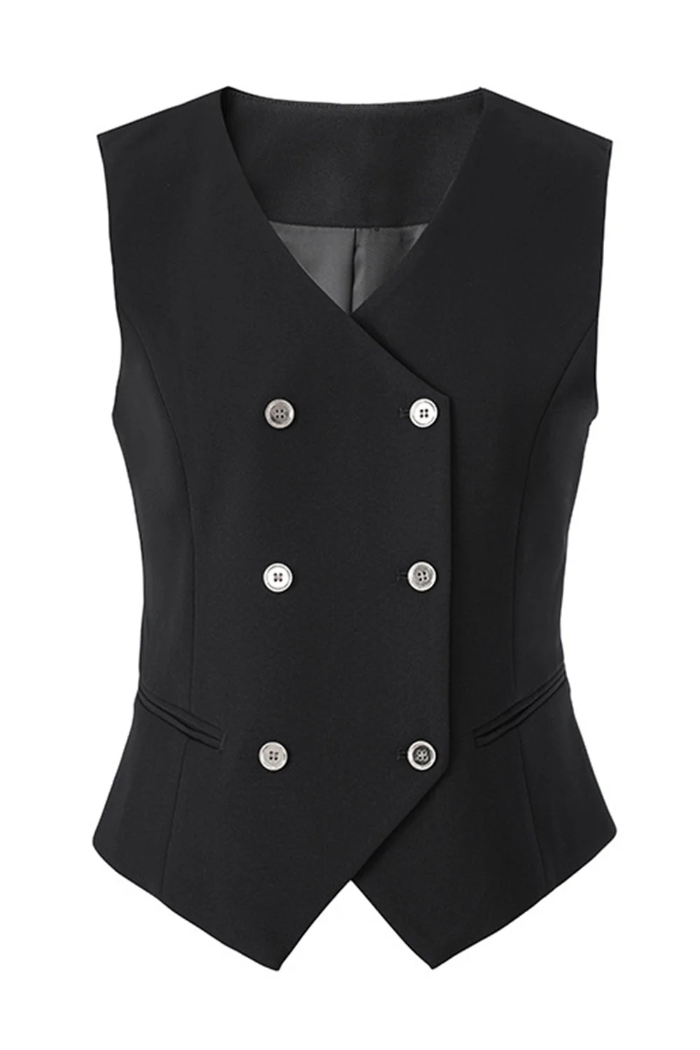 3-Piece Black One Button Women's Prom Suits - Image 3