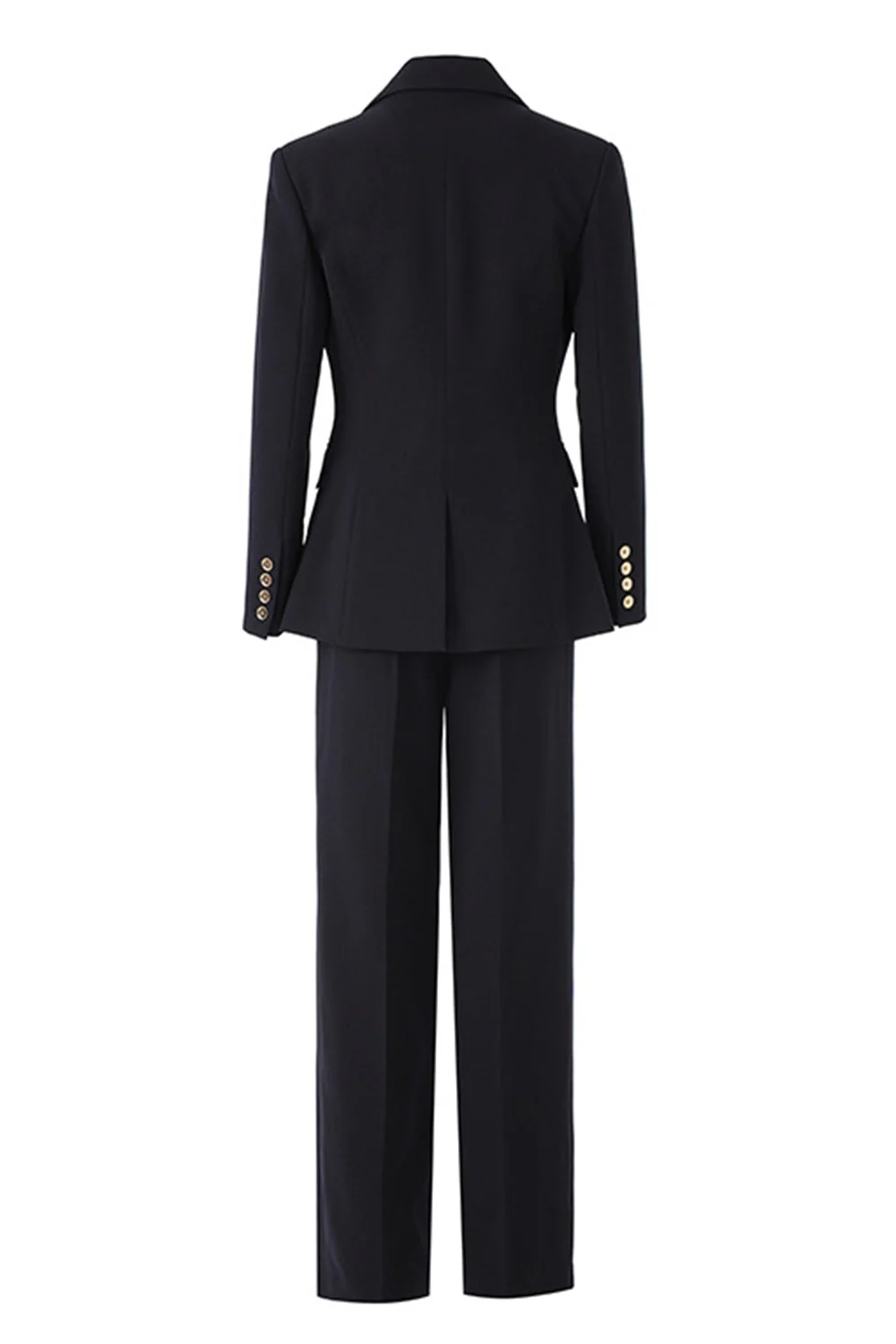 3-Piece Black One Button Women's Prom Suits - Image 5