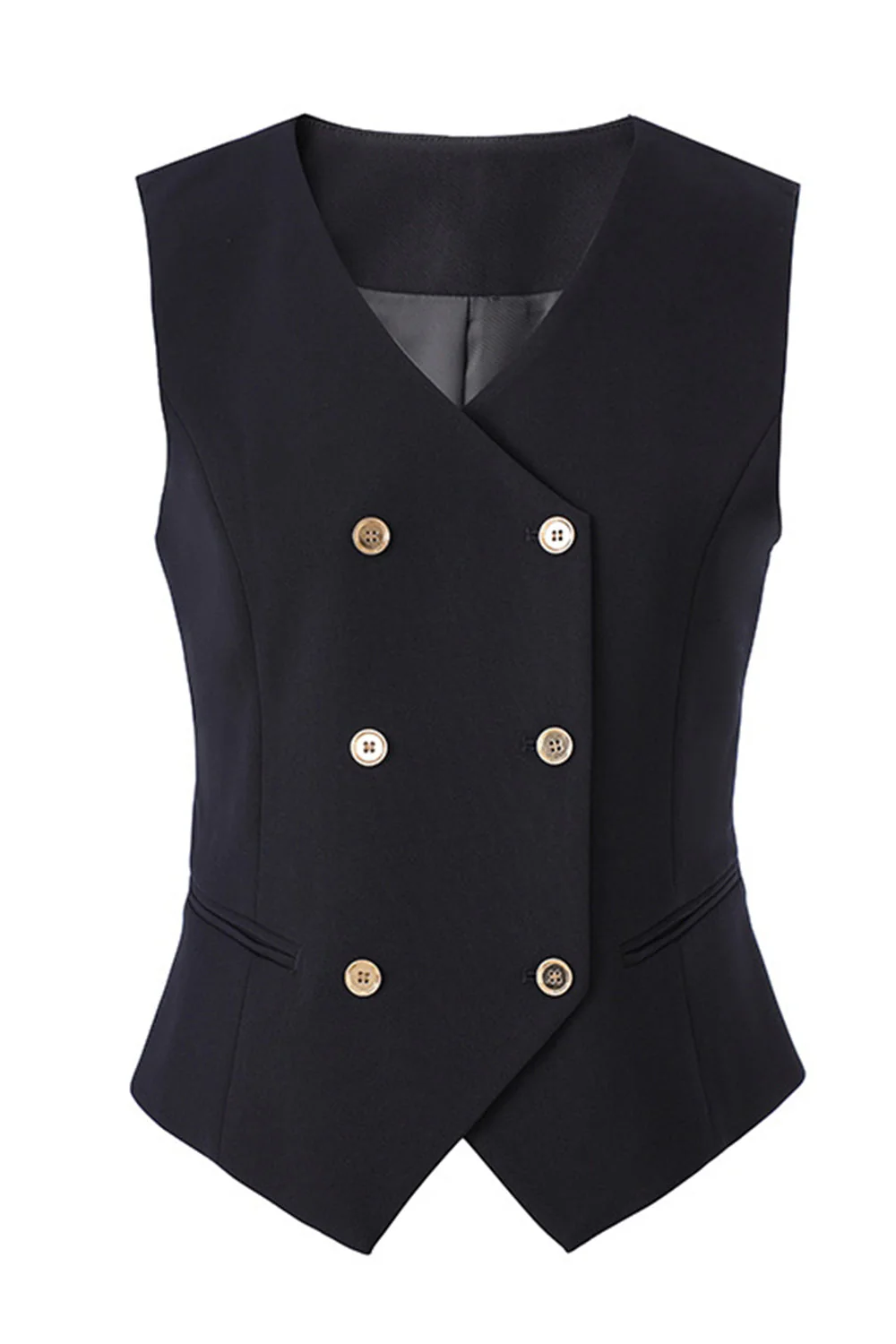 3-Piece Black One Button Women's Prom Suits - Image 6