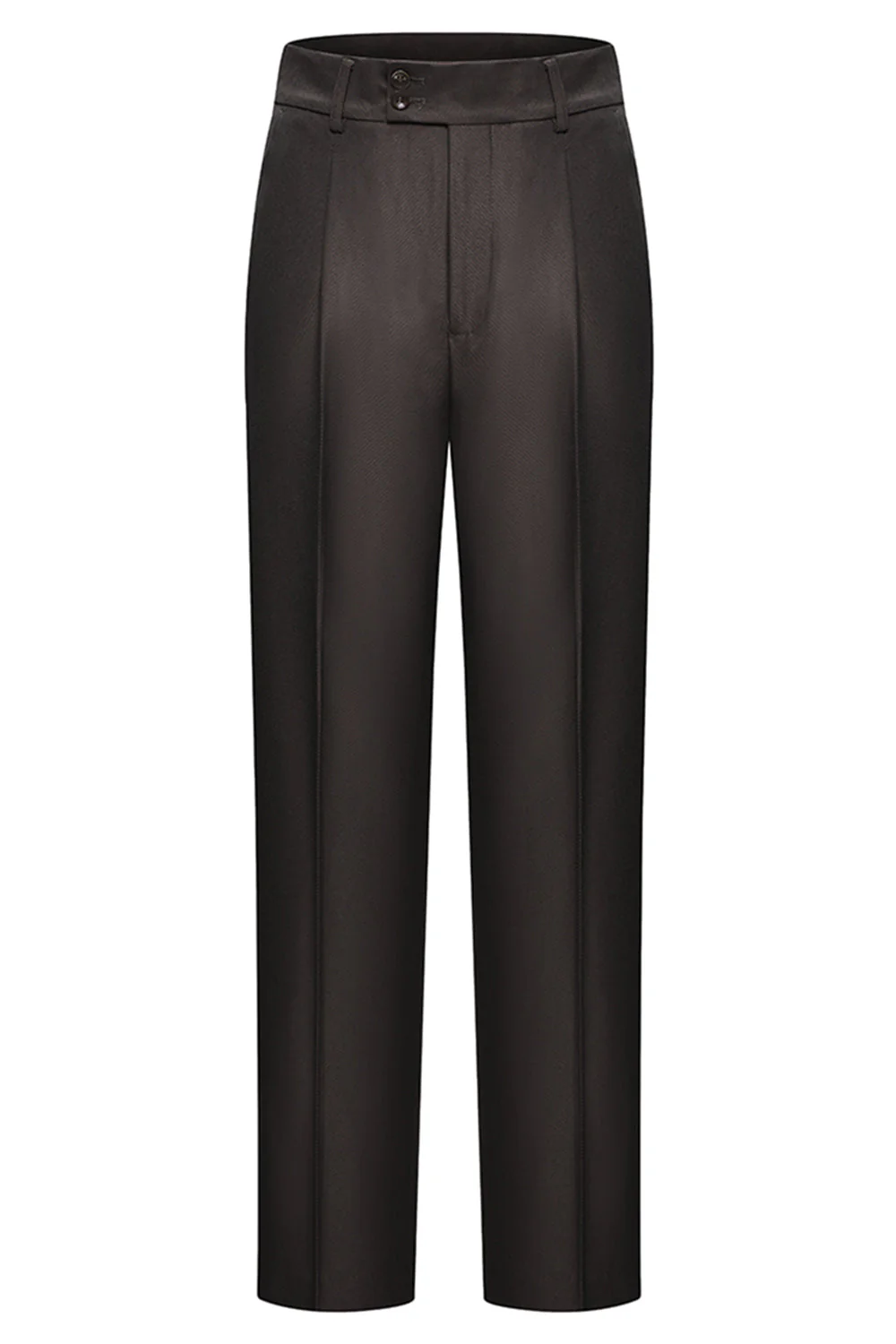 3 Piece Notched Lapel One Button Coffee Men's Suits - Image 8