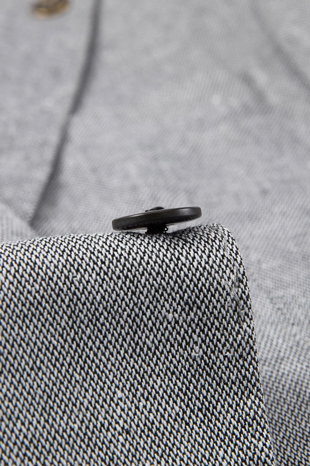 3 Piece Slim Fit Notched Lapel Men's Grey Suits - Image 8