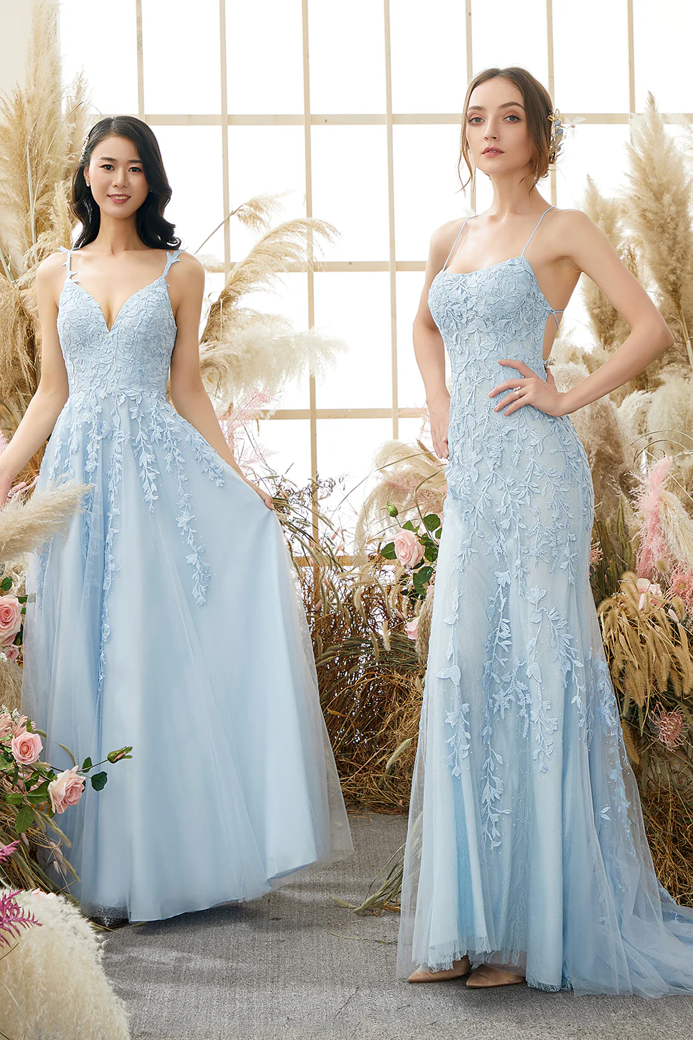 Appliques PurpleTulle Prom Dress - Image 12