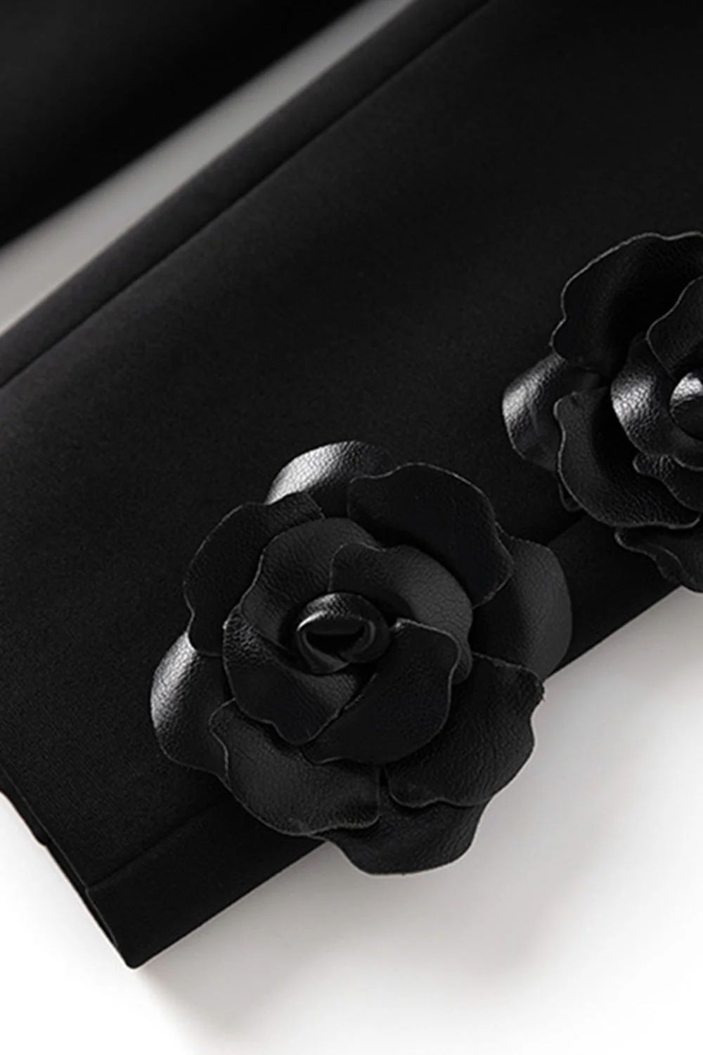 Black 2 Piece Peak Lapel Women Formal Suits - Image 5