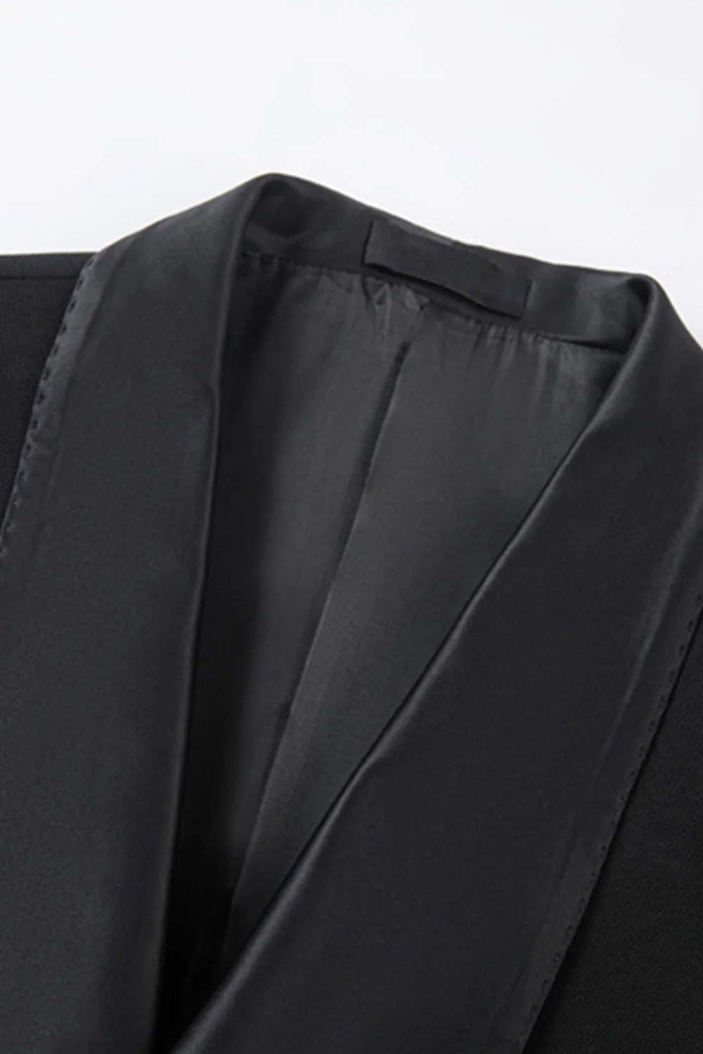 Black 2-piece Shawl Lapel Double-Breasted Men's Suits - Image 5