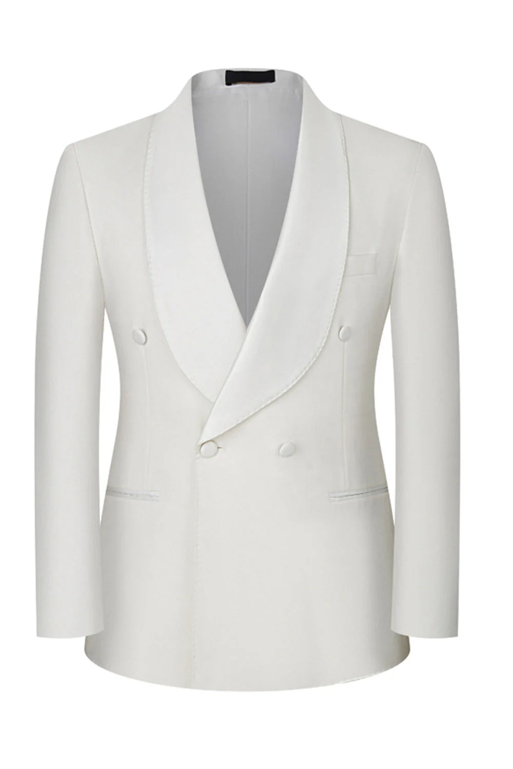 Black 2-piece Shawl Lapel Double-Breasted Men's Suits - Image 8