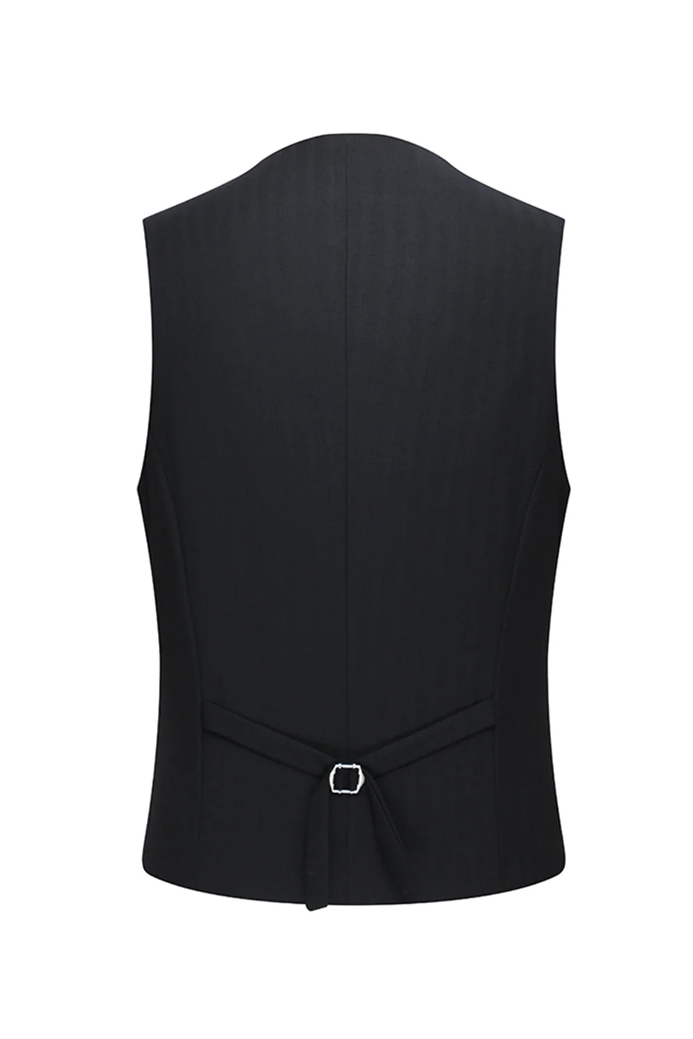 Black 3 Piece Peak Lapel Double Breasted Men's Business Suits - Image 6