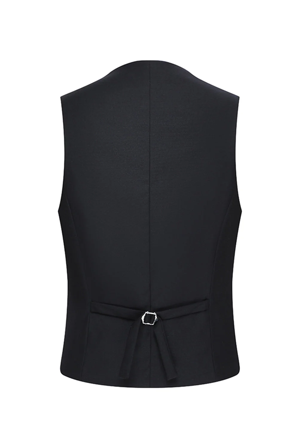 Black 3 Piece Peak Lapel Slim Fit Men's Wedding Suits - Image 6