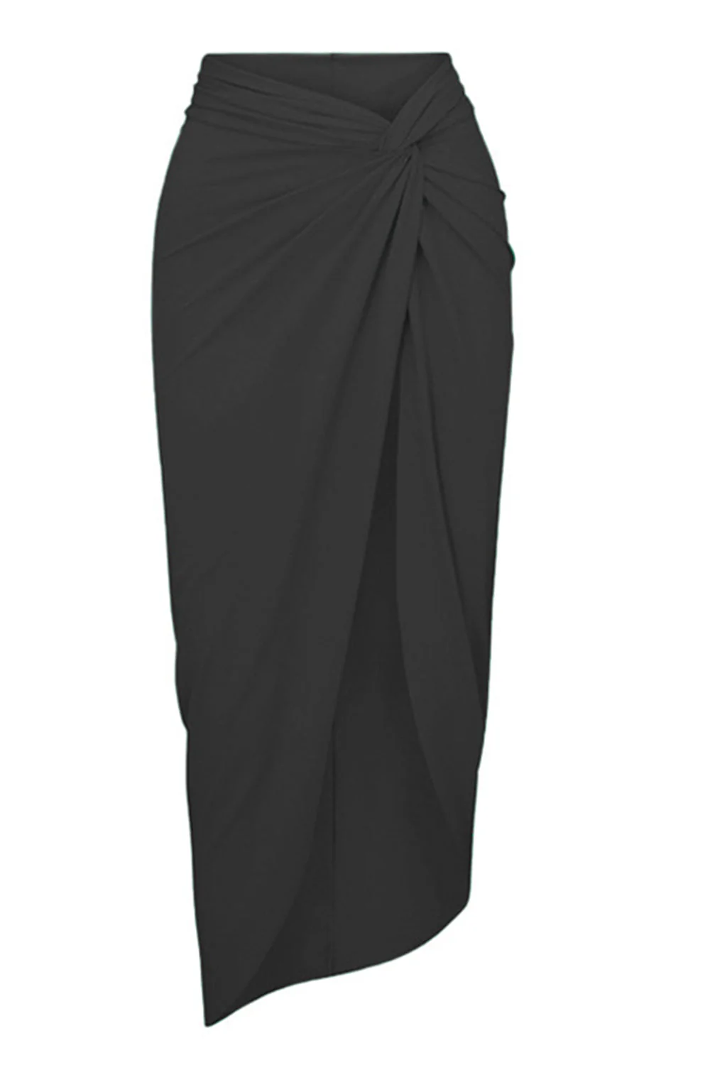 Black One Piece Cut Out Beach Swimwear - Image 2