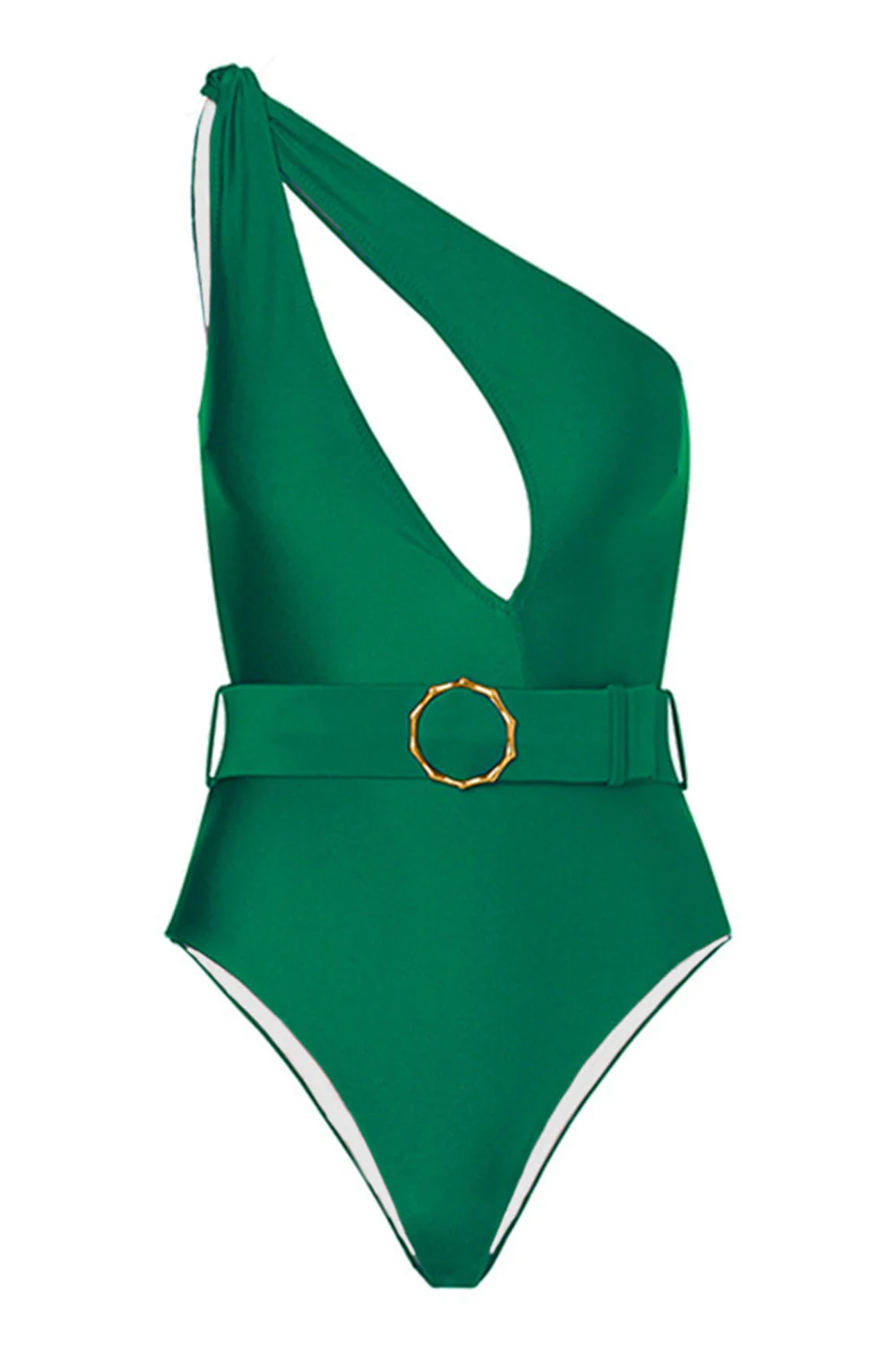 Black One Piece Cut Out Beach Swimwear - Image 4