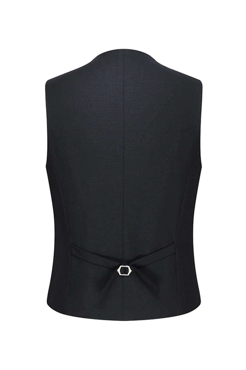Black Peak Lapel Single Breasted 3 Piece Men's Suits - Image 6