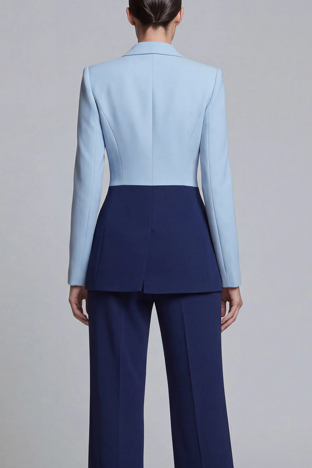 Black Pink 2 Piece Peak Lapel Women Business Suits - Image 12