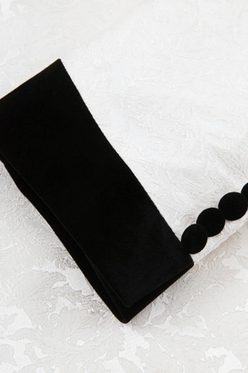 Black Shawl Lapel One Button 3-Piece Men Suits - Image 10