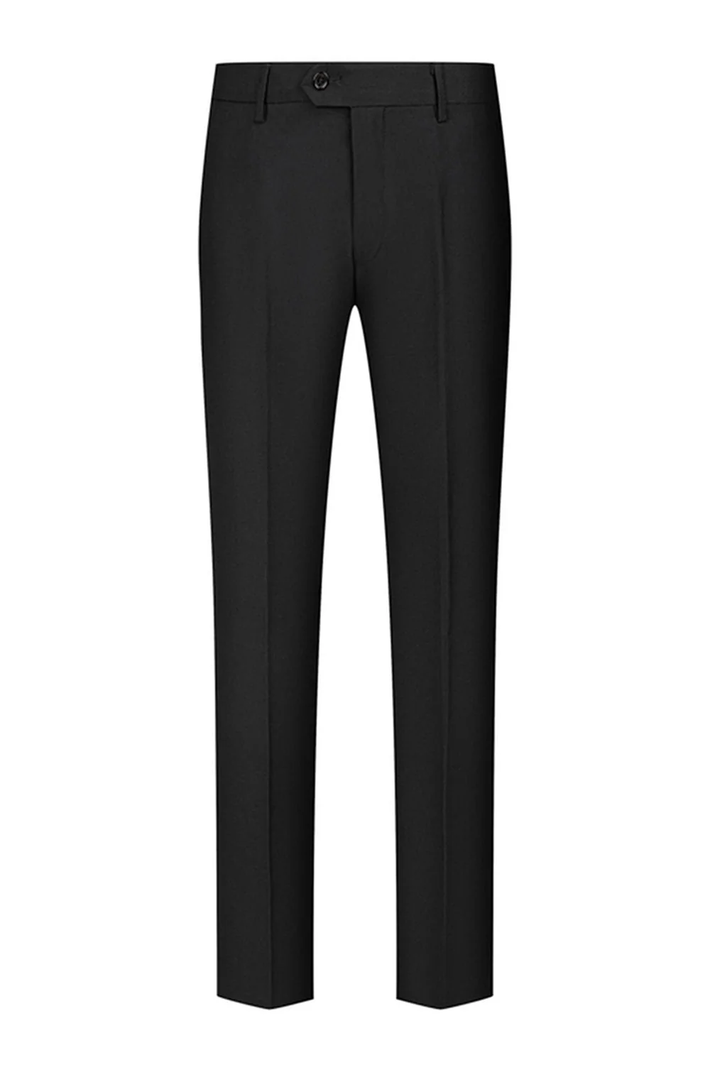Black Shawl Lapel One Button 3-Piece Men Suits - Image 12