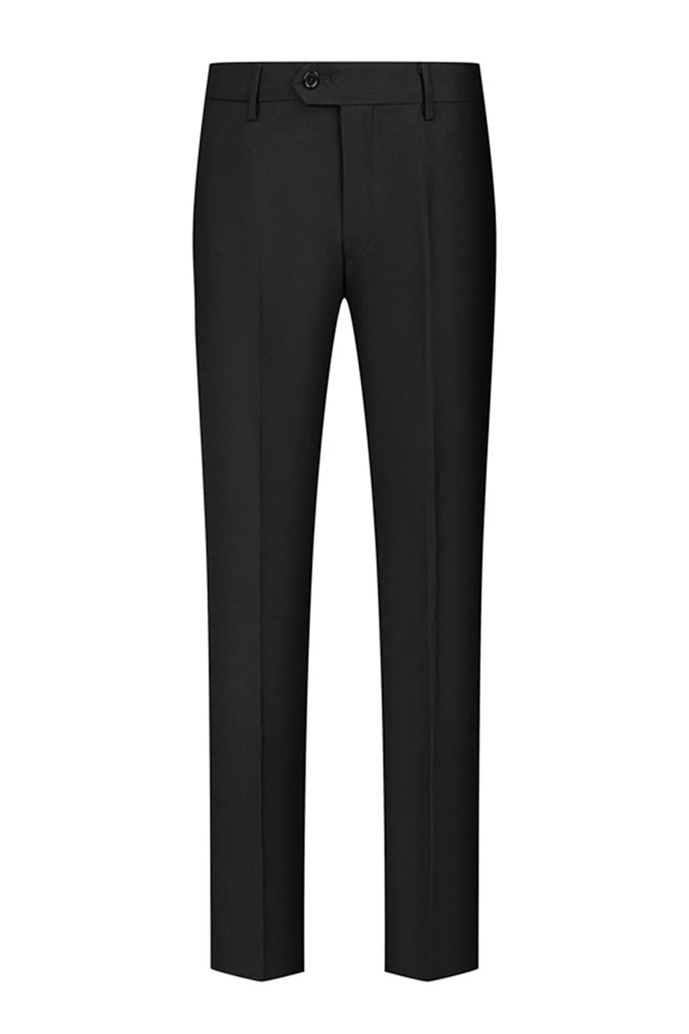 Black Shawl Lapel One Button 3-Piece Men Suits - Image 17
