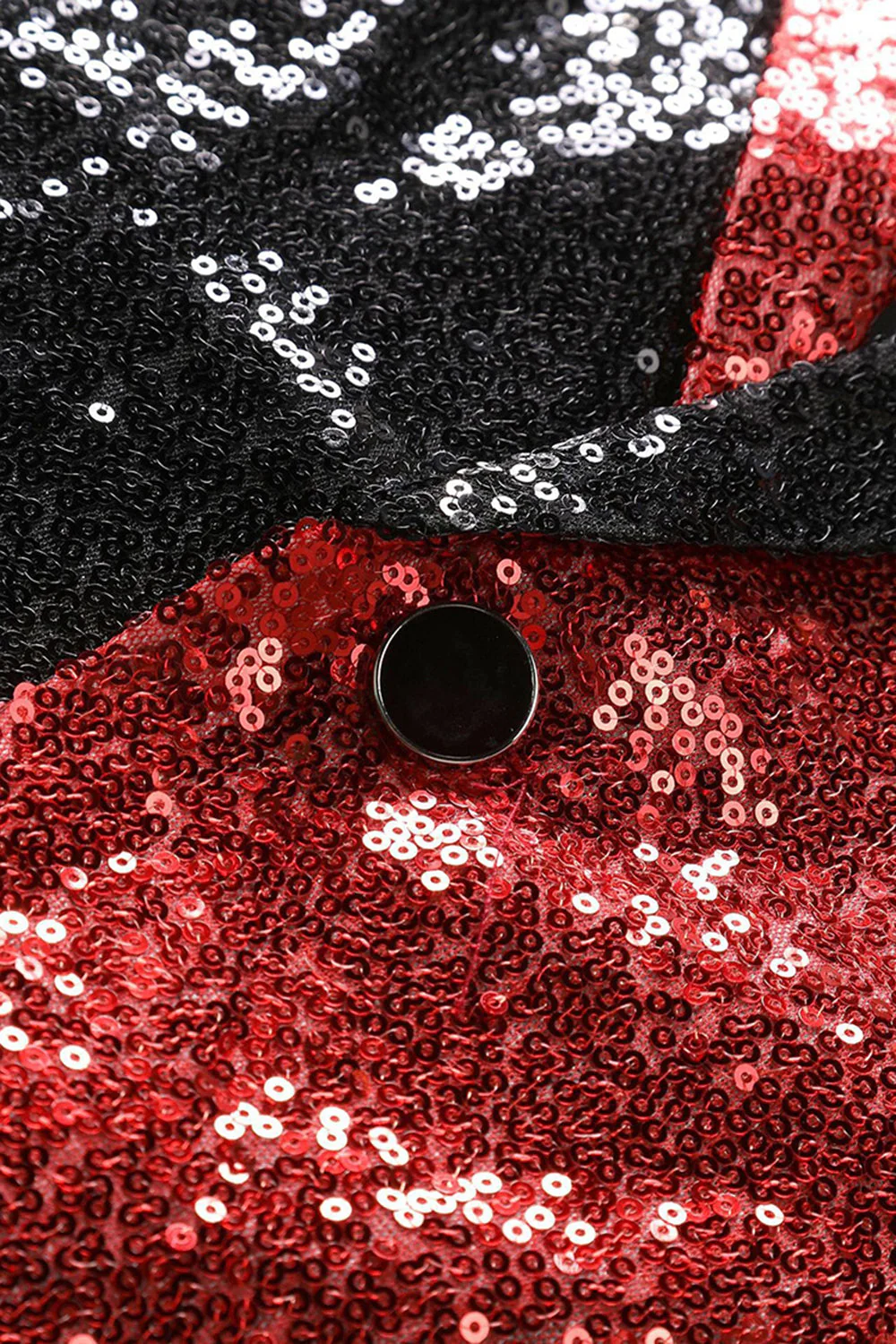 Black Shawl Lapel Sequin Men's Prom Blazer - Image 4
