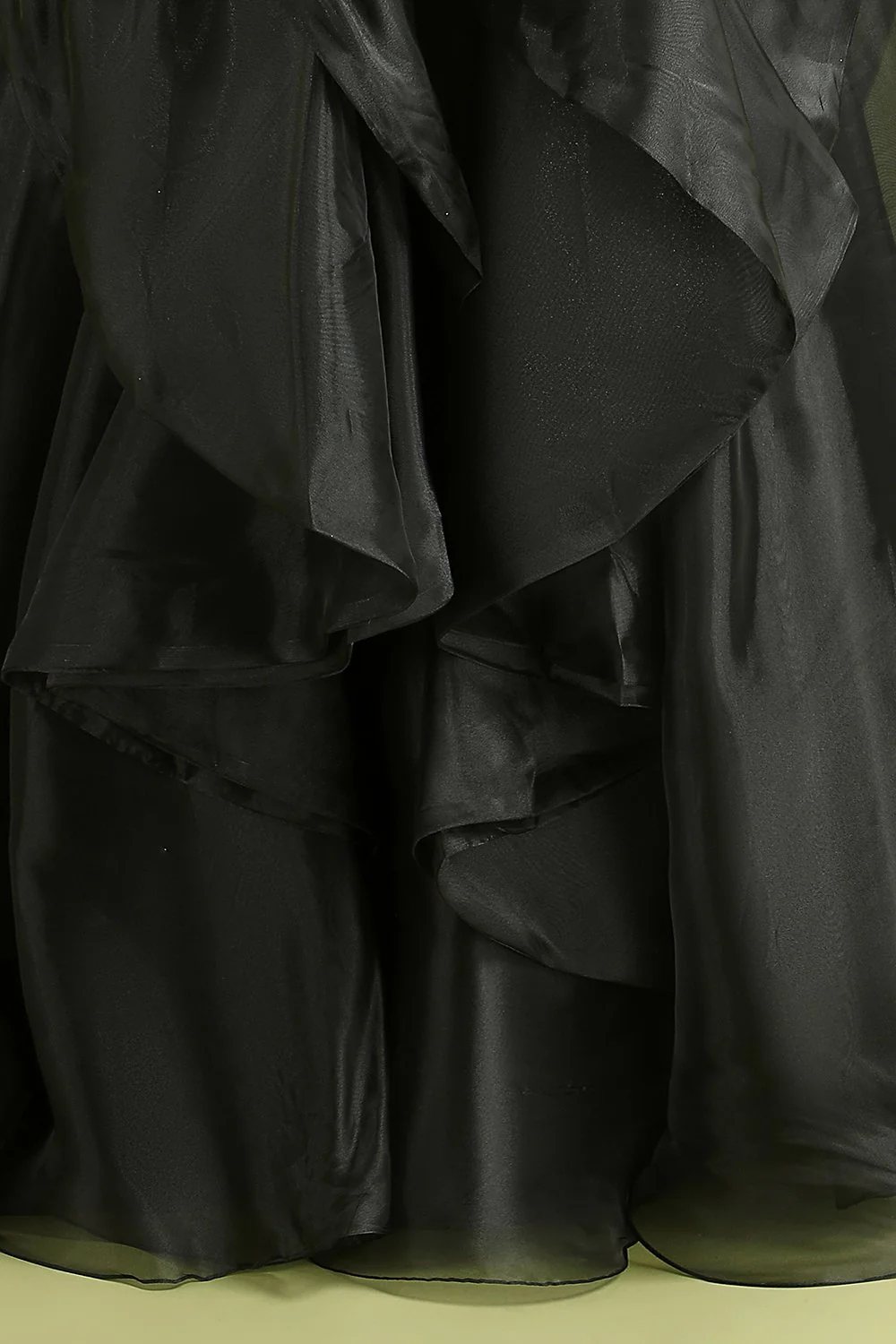 Black Strapless Ball Gown Evening Dress - Image 9