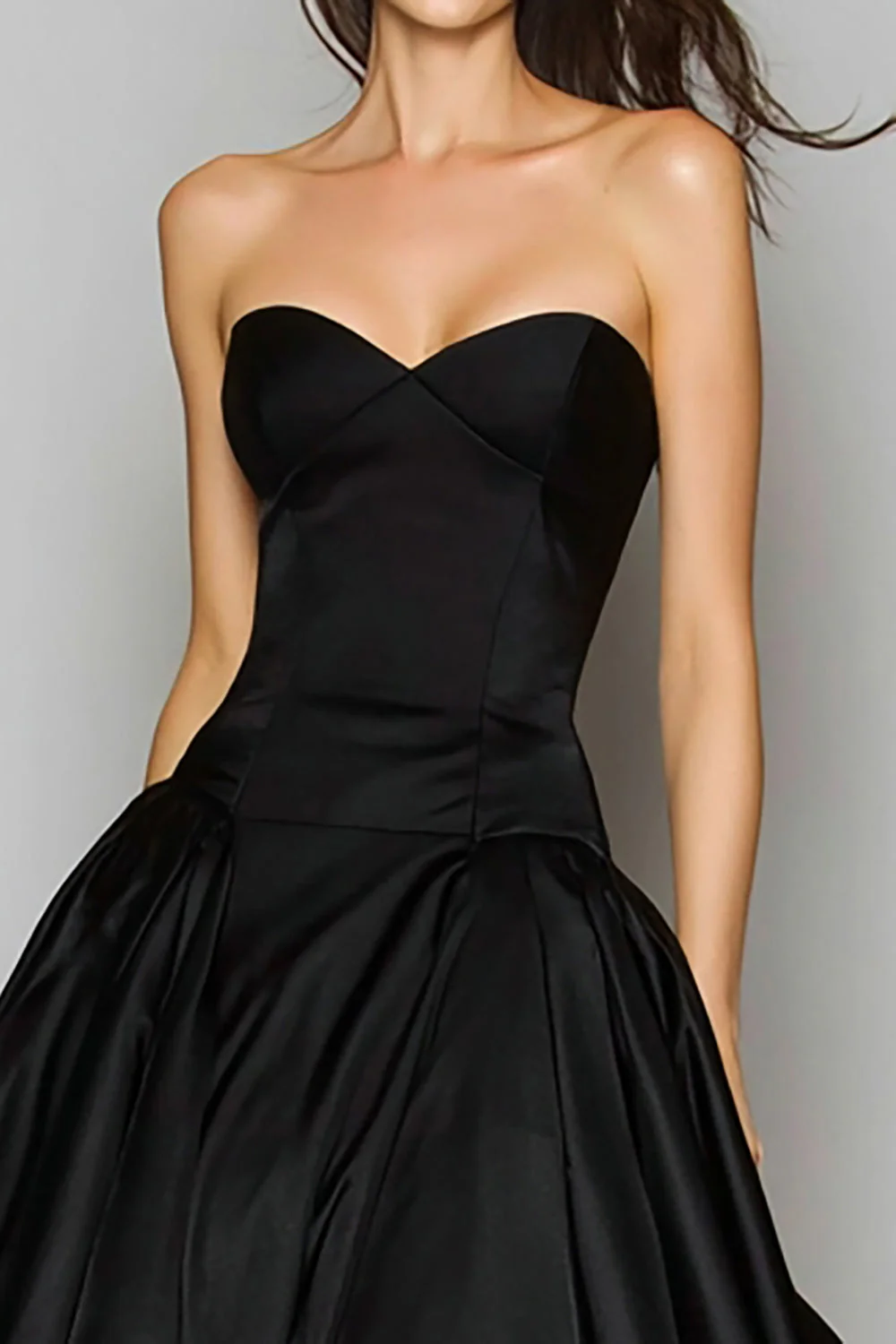 Black Sweetheart A Line Long Evening Dress - Image 2