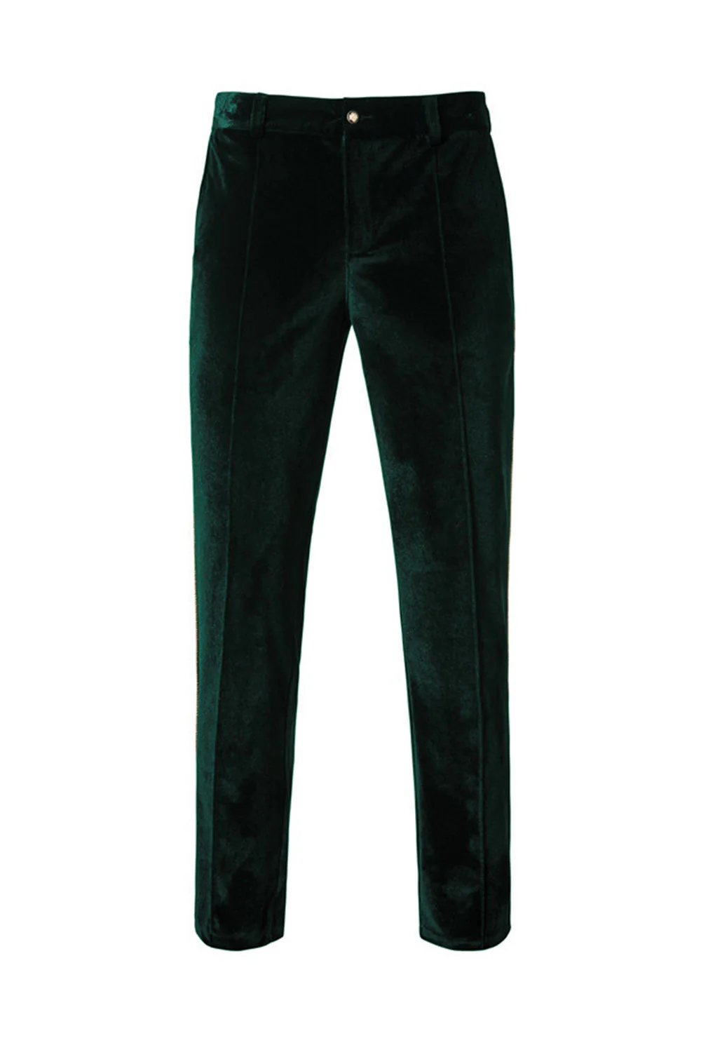 Black Velvet Notched Lapel Double-Breasted Men's Suits - Image 11
