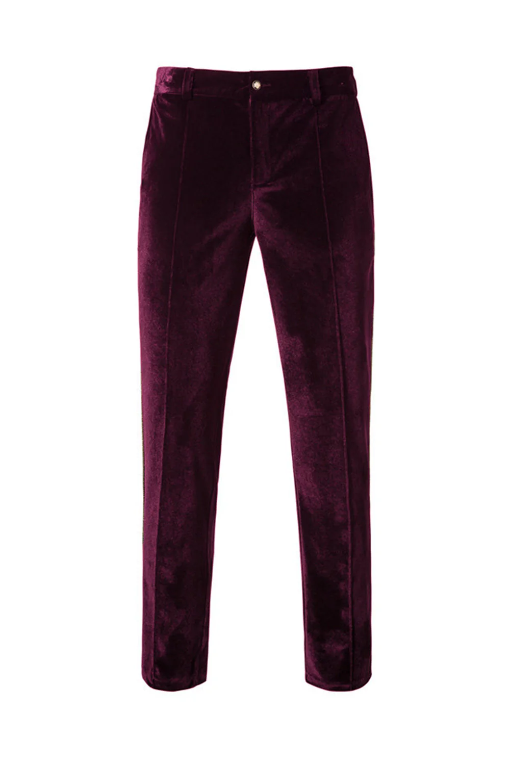 Black Velvet Notched Lapel Double-Breasted Men's Suits - Image 8