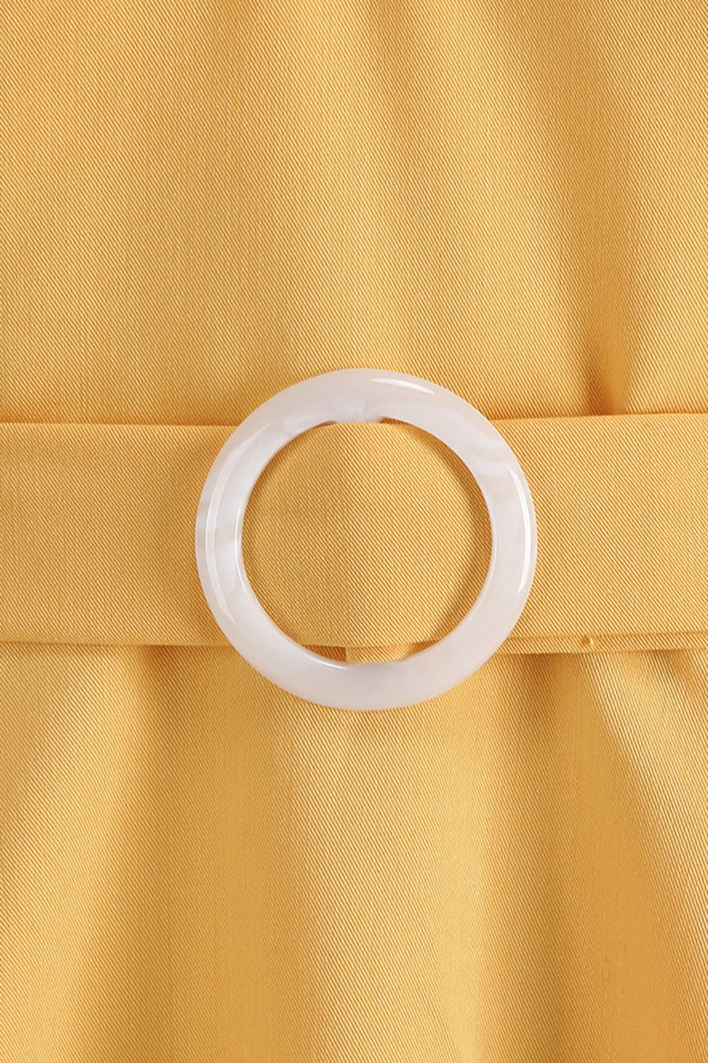 Blue A Line Vintage 1950s Dress with Belt - Image 11