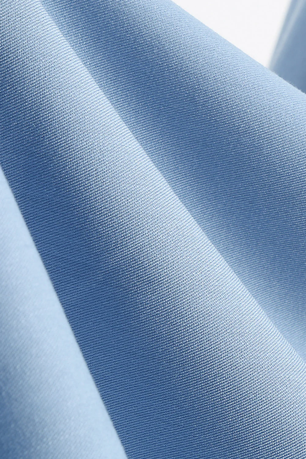 Blue A Line Vintage 1950s Dress with Belt - Image 6