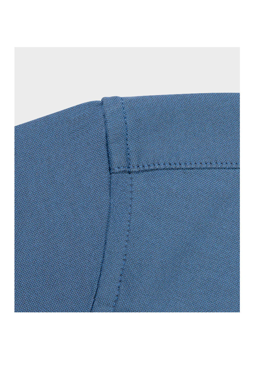 Blue Grey Slim Fit Long Sleeves Solid Men's Suits Shirt - Image 4