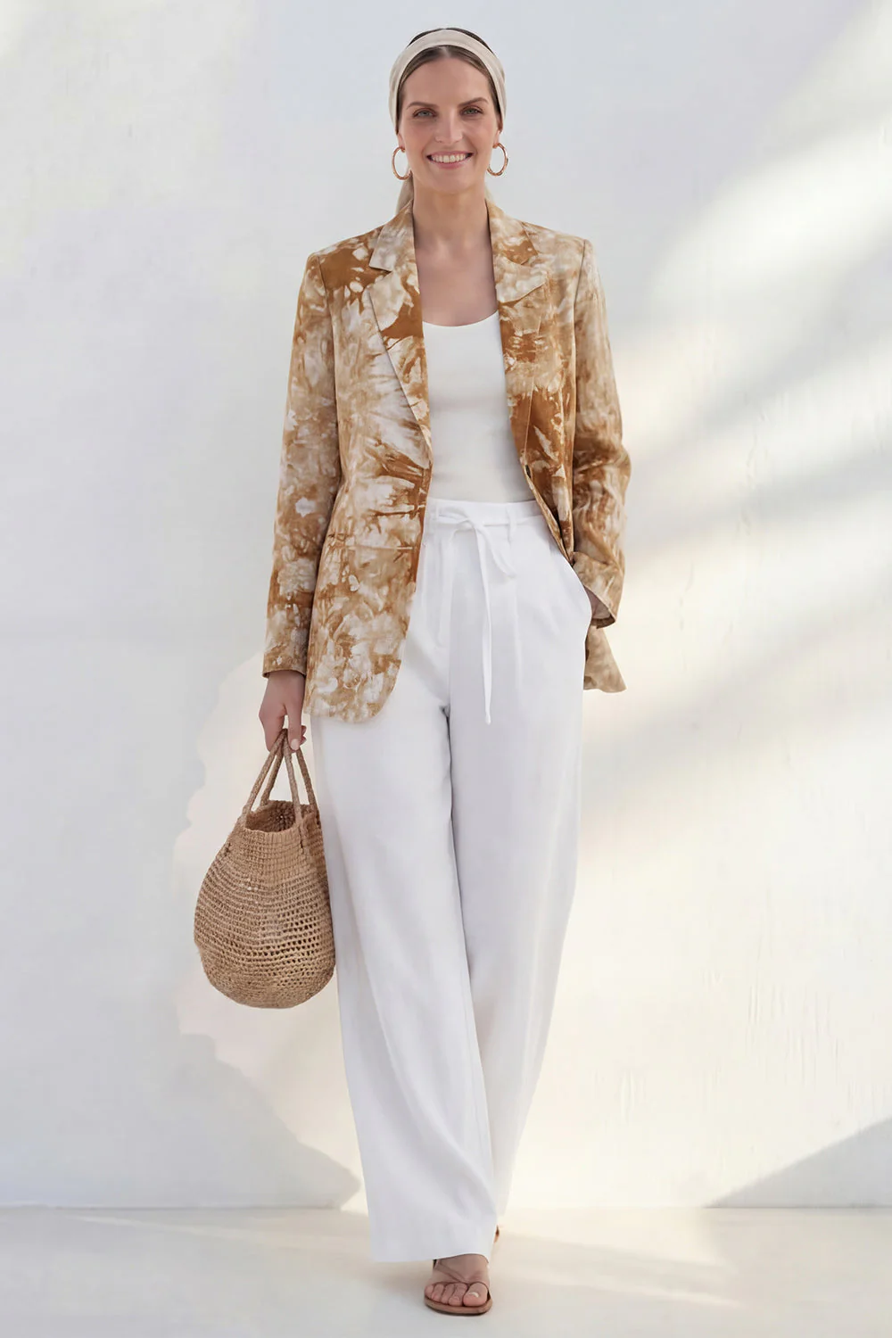 Blue Notched Lapel Single Breasted Slim Fit Women Suit - Image 9