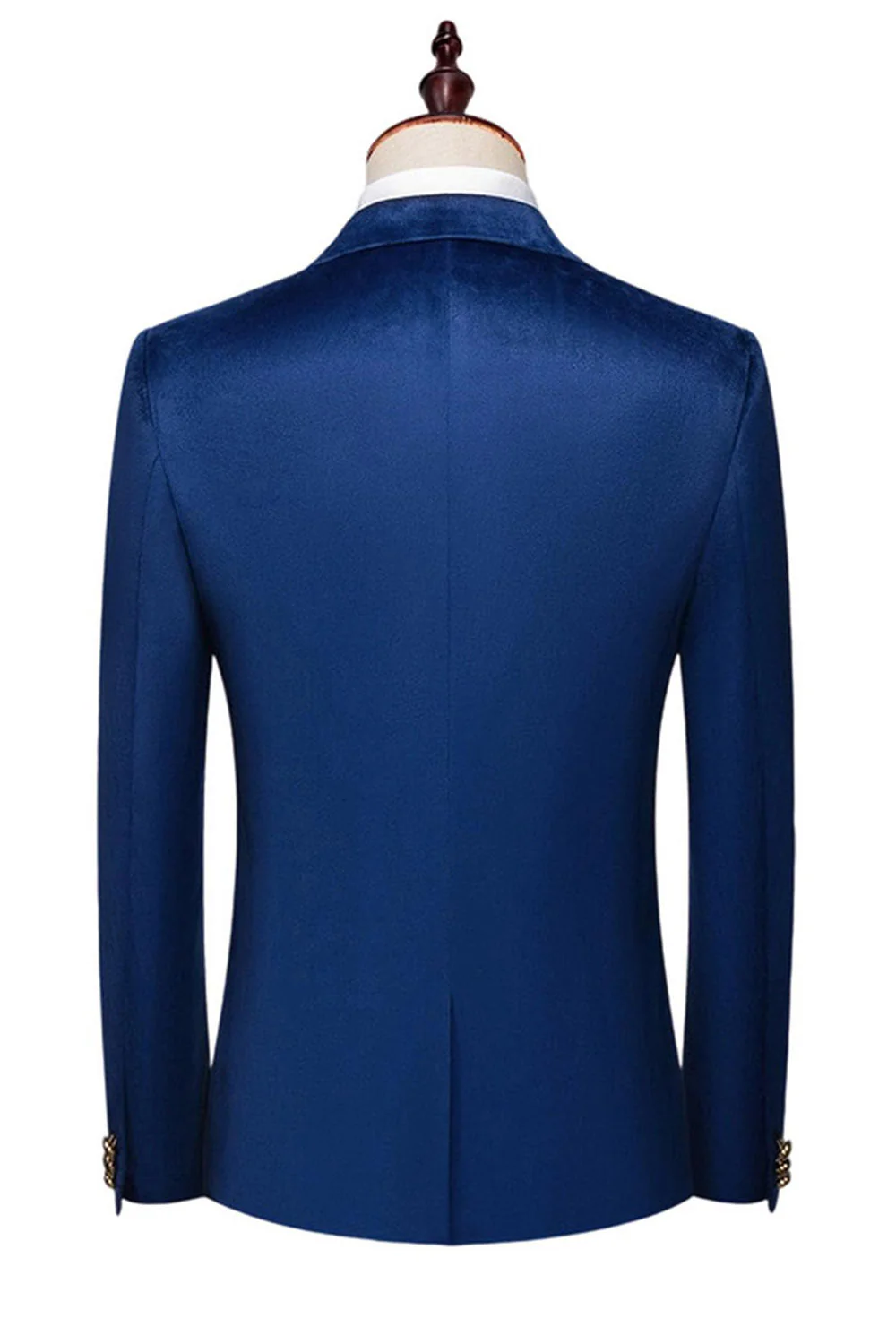 Blue Peak Lapel 2 Piece Slim Fit Prom Suits - Image 2