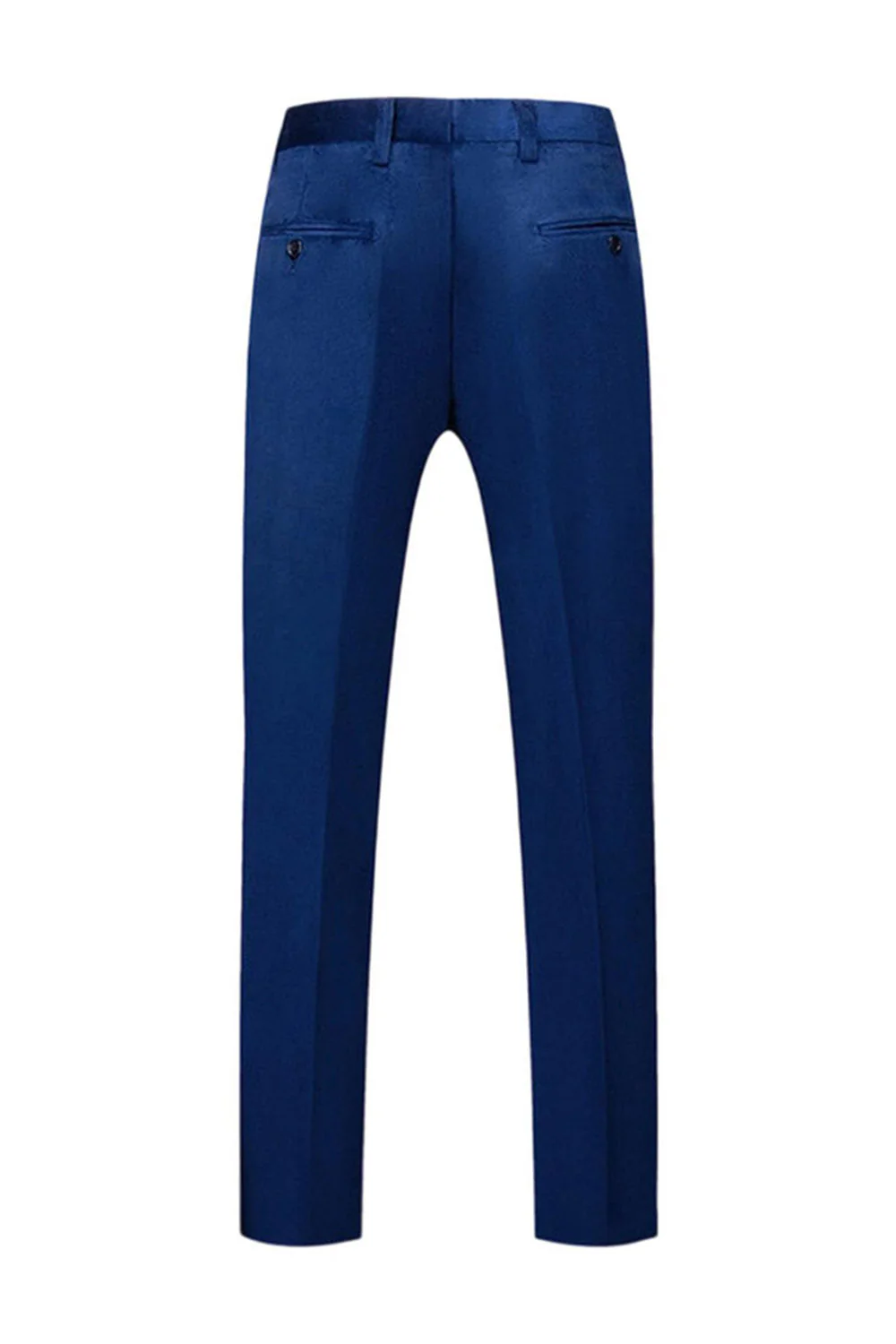 Blue Peak Lapel 2 Piece Slim Fit Prom Suits - Image 4