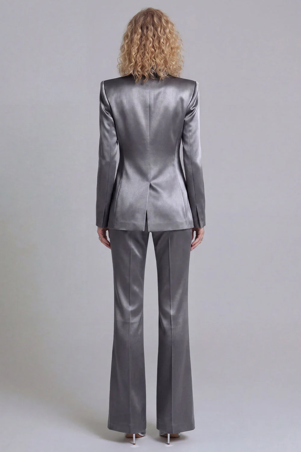Blue Peak Lapel Single Breasted 2 Piece Women Prom Suits - Image 14