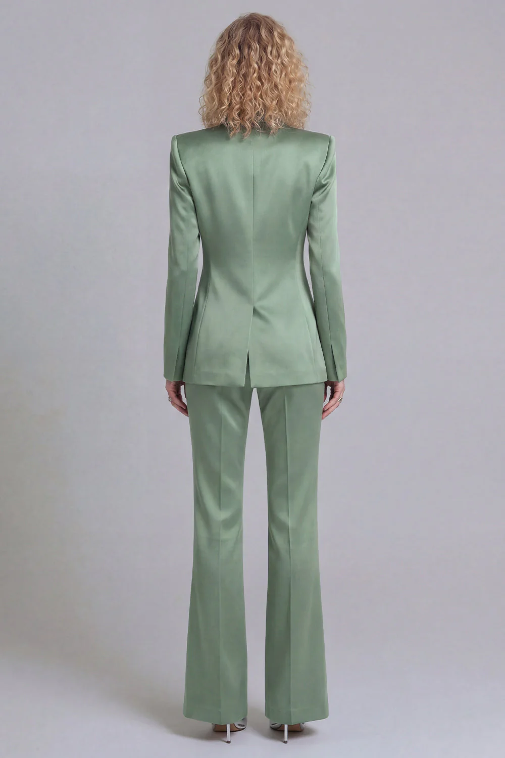 Blue Peak Lapel Single Breasted 2 Piece Women Prom Suits - Image 26