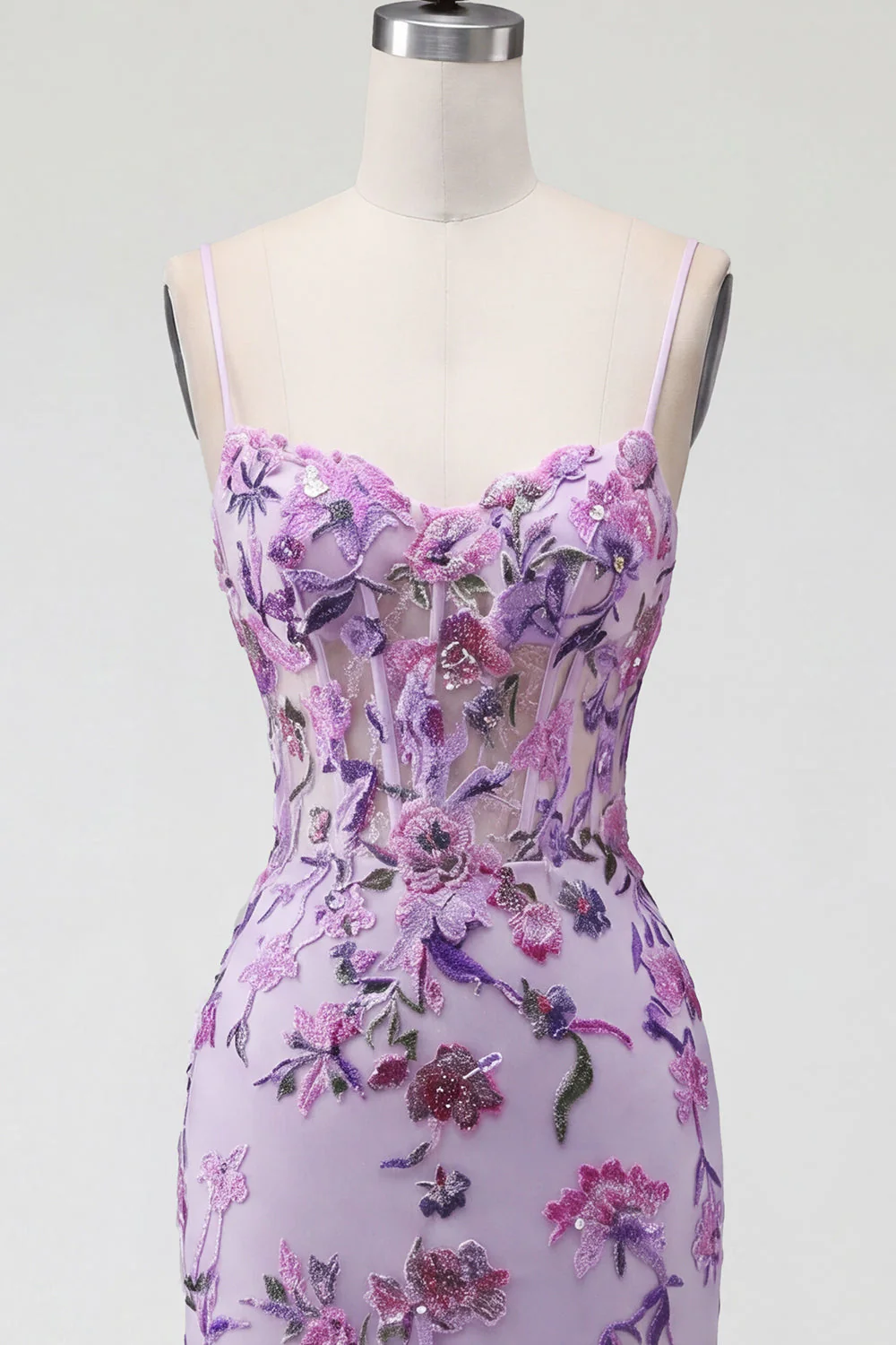 Sparkly Blush Bodycon Halter Sheer Corset Sequin Cocktail Dress - Image 15