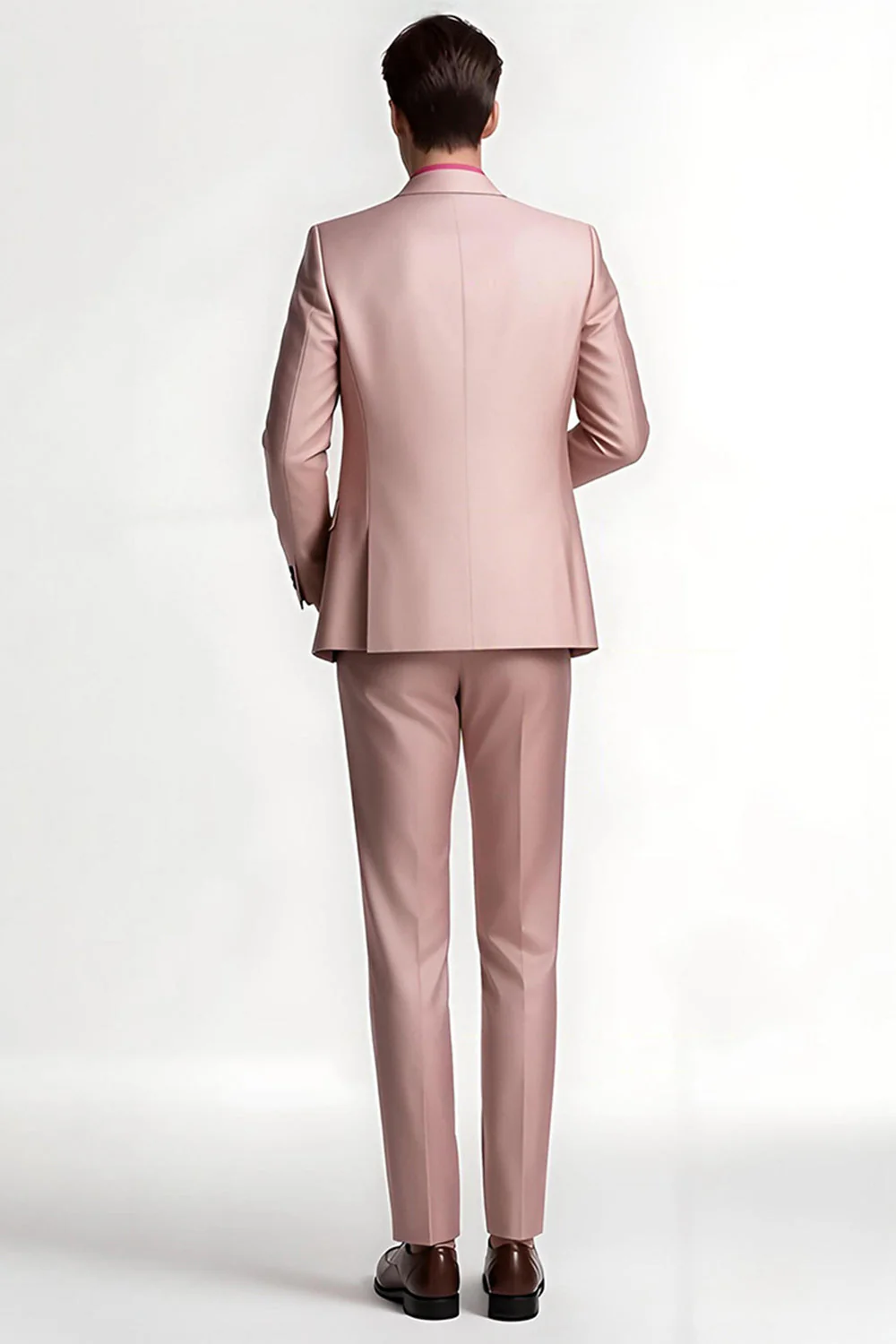 Blush Notched Lapel 2 Piece Men's Prom Suits - Image 2