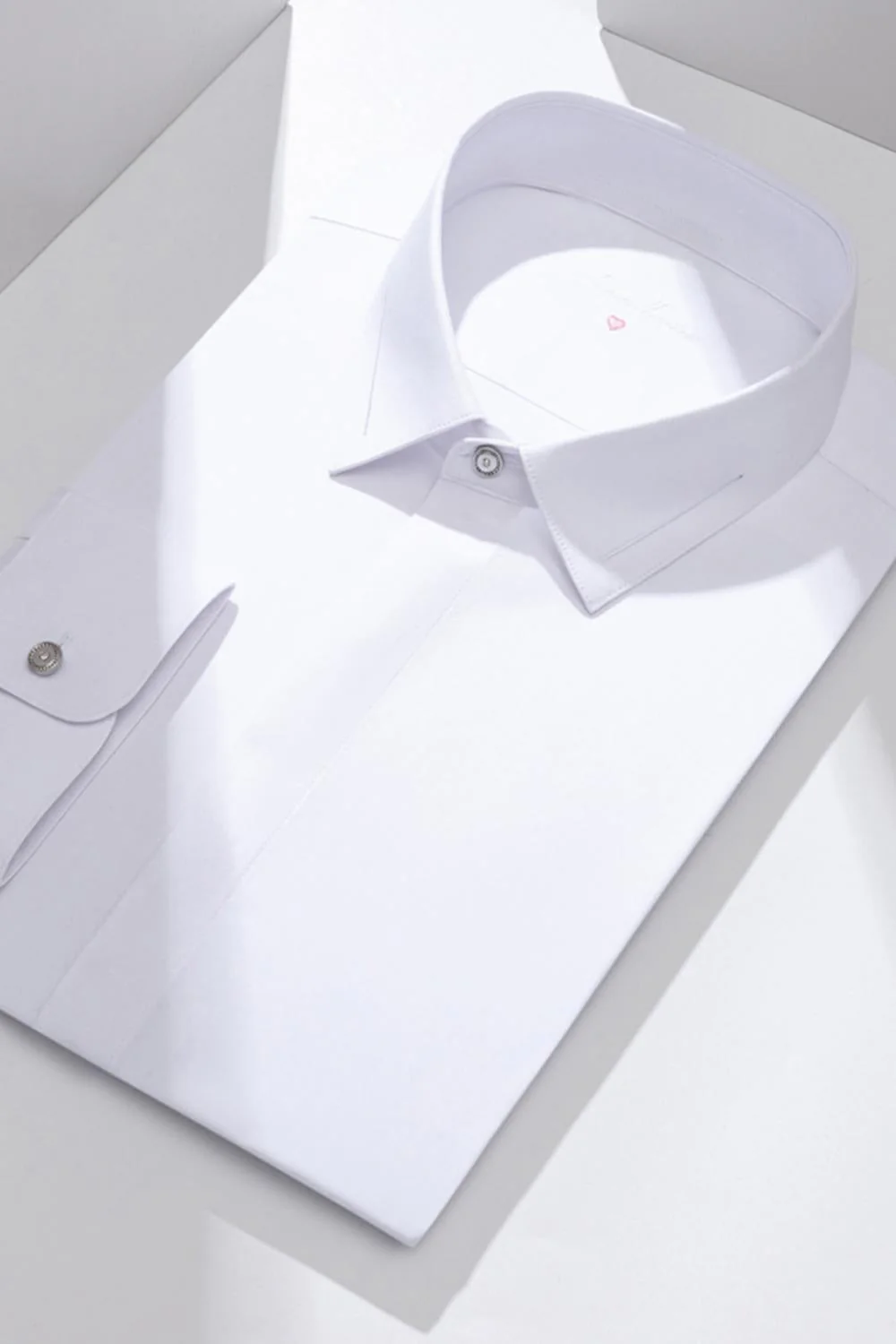 Blush Solid Slim Fit Long Sleeves Classic Men's Suits Shirt - Image 5