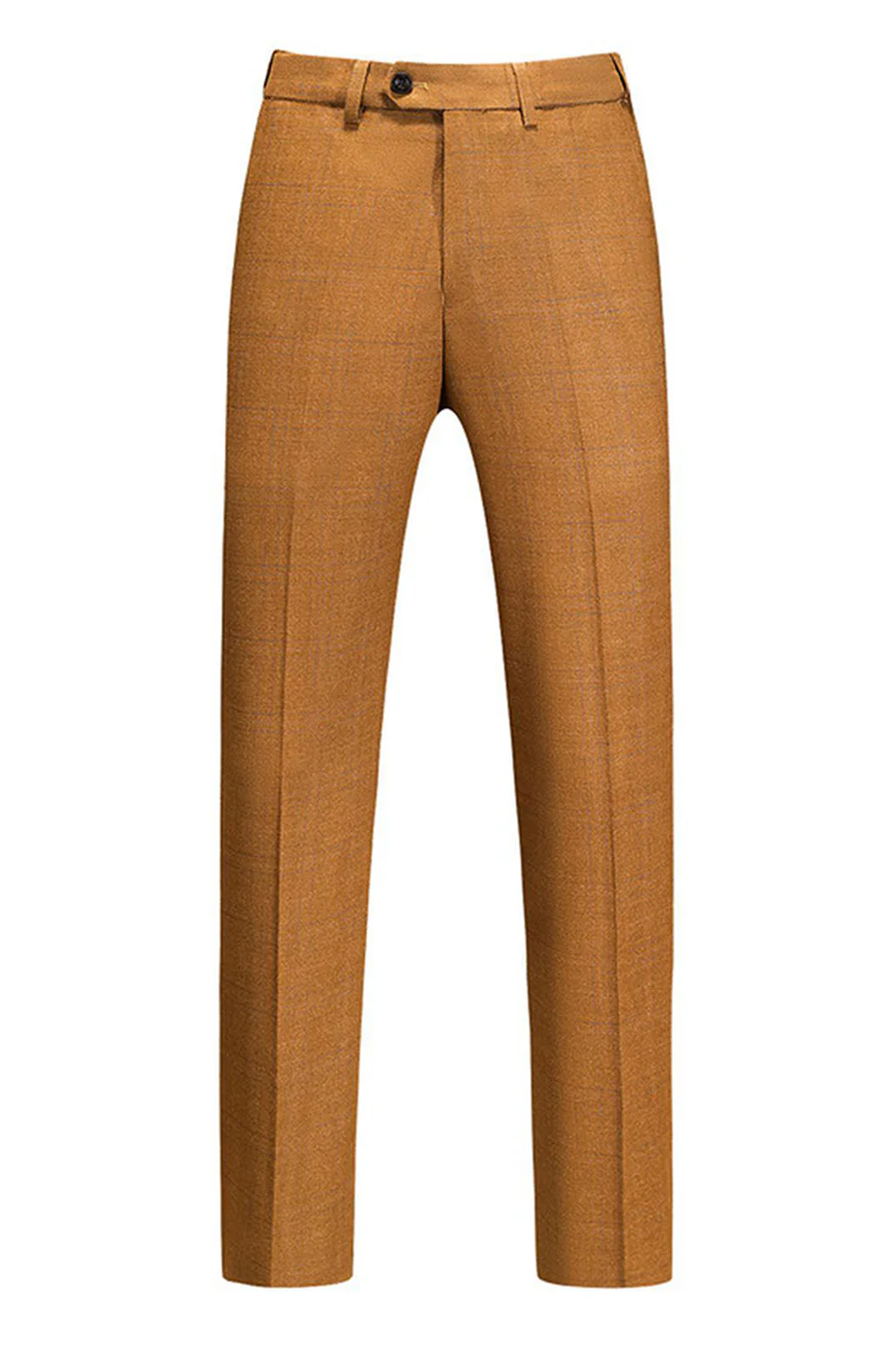Caramel Peaked Lapel 3 Pieces Men's Prom Suits - Image 4