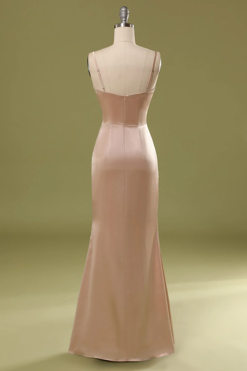 Champagne Satin Dress - Image 3