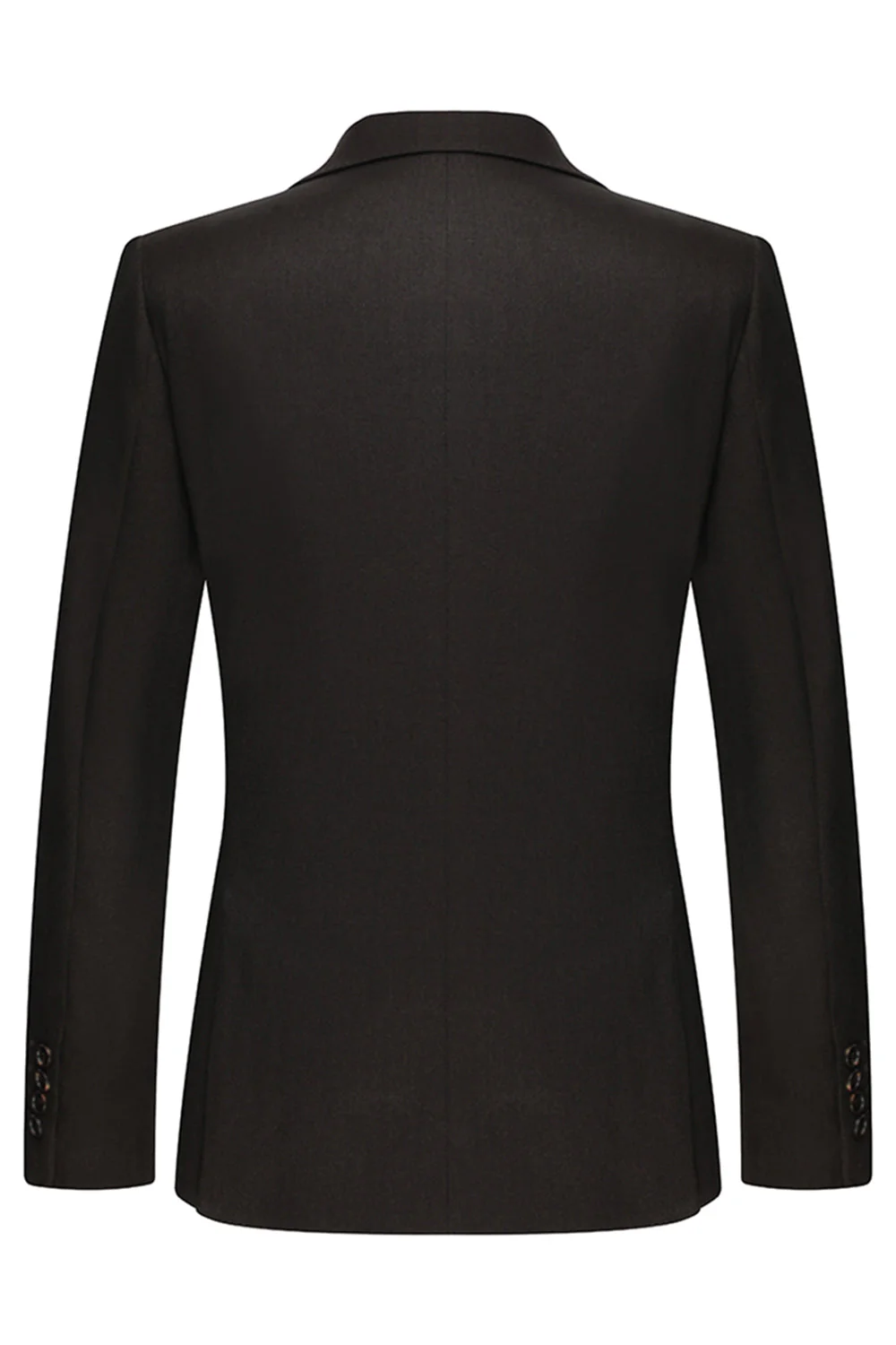 Coffee 3 Piece Single Breasted Notched Lapel Men's Business Suits - Image 3