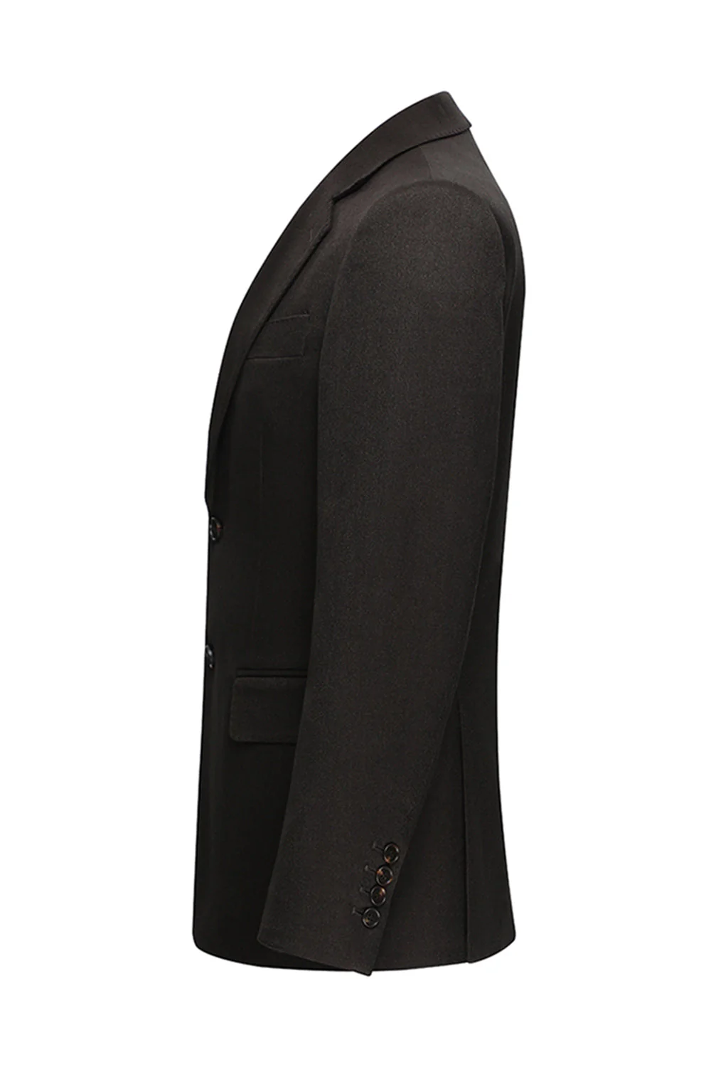Coffee 3 Piece Single Breasted Notched Lapel Men's Business Suits - Image 6