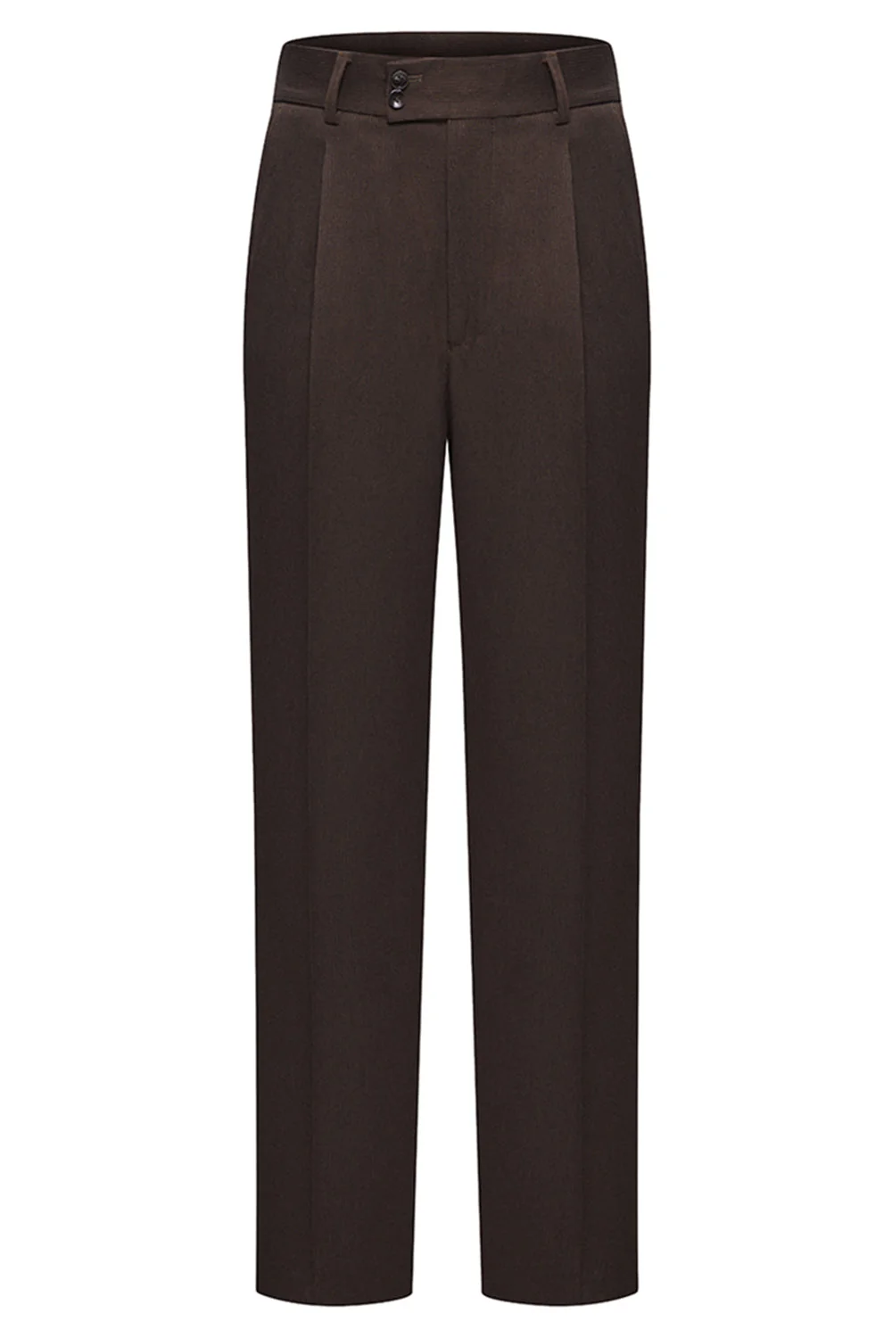 Coffee Double Breasted Peak Lapel 2 Piece Men's Suits - Image 6
