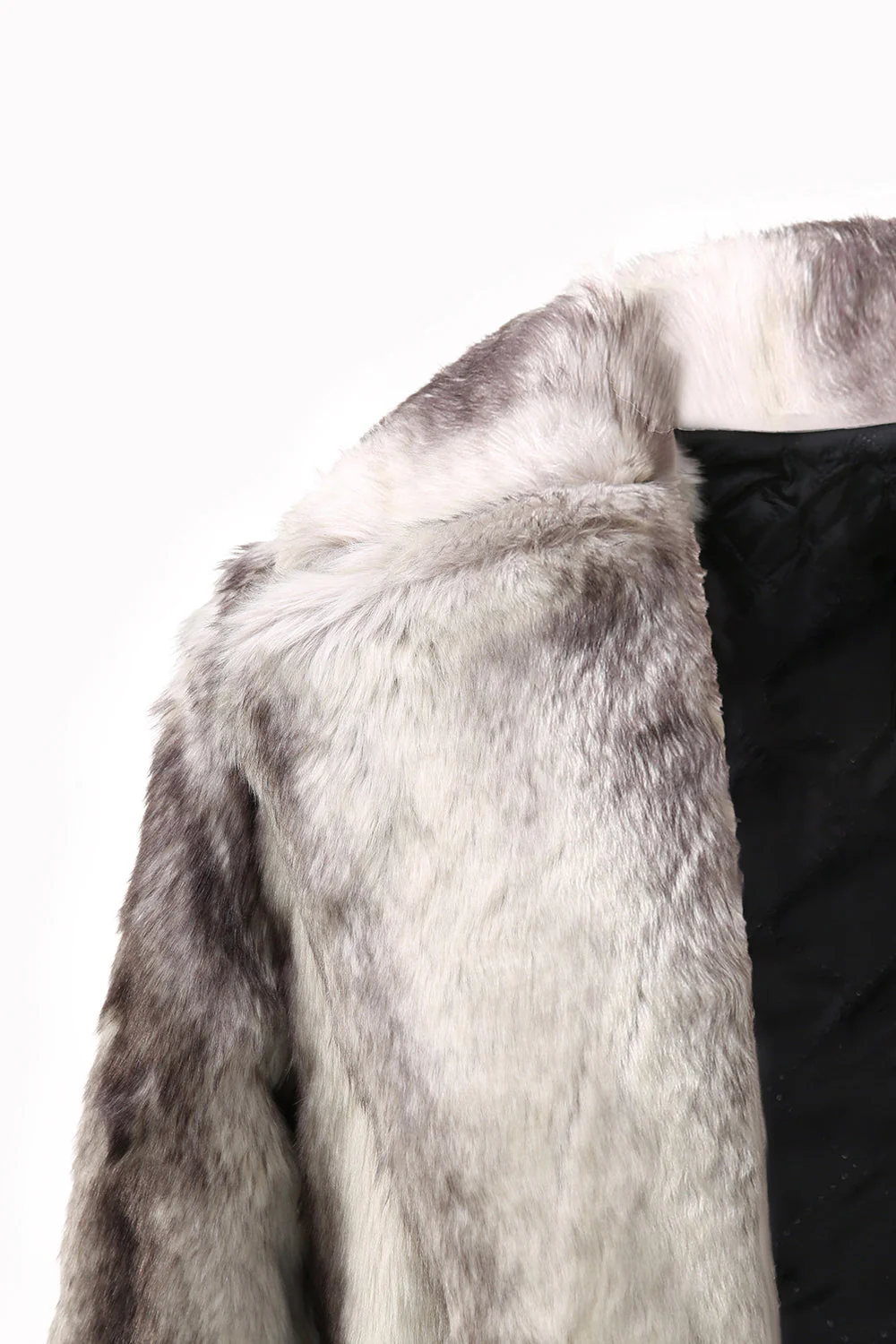 Coffee Men's Winter Faux Fur Coat Mid-Length Single-Breasted - Image 5