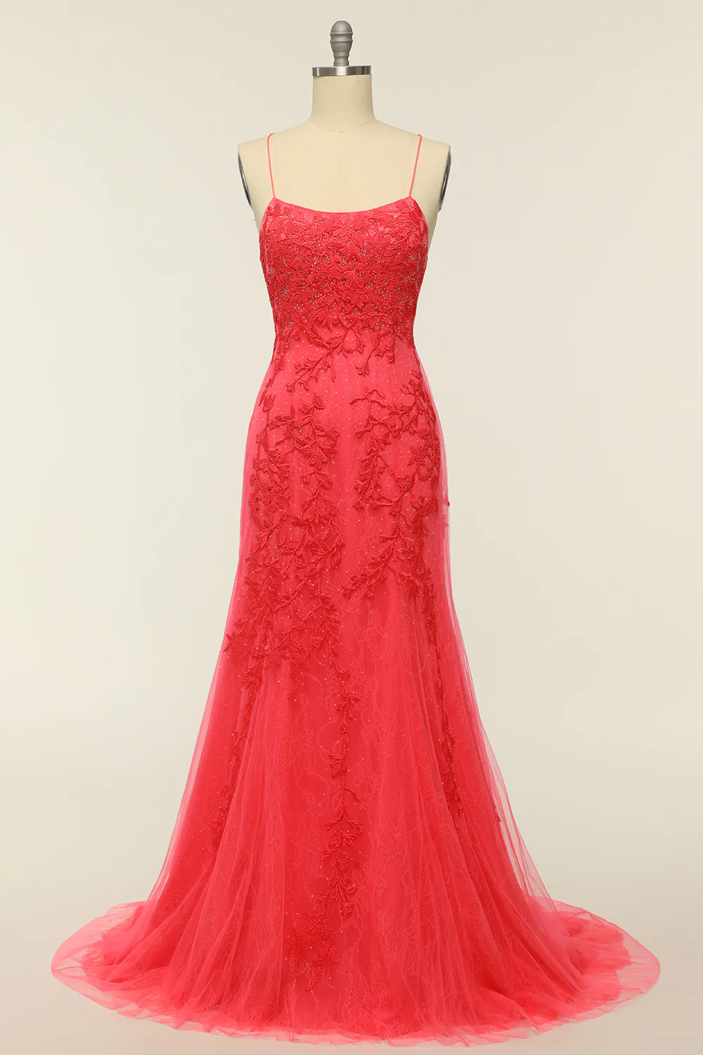 Spaghetti Straps Mermaid Prom Dress - Image 24