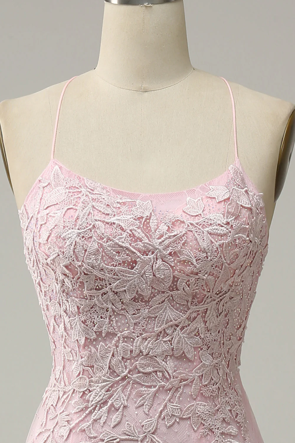 Spaghetti Straps Mermaid Prom Dress - Image 17