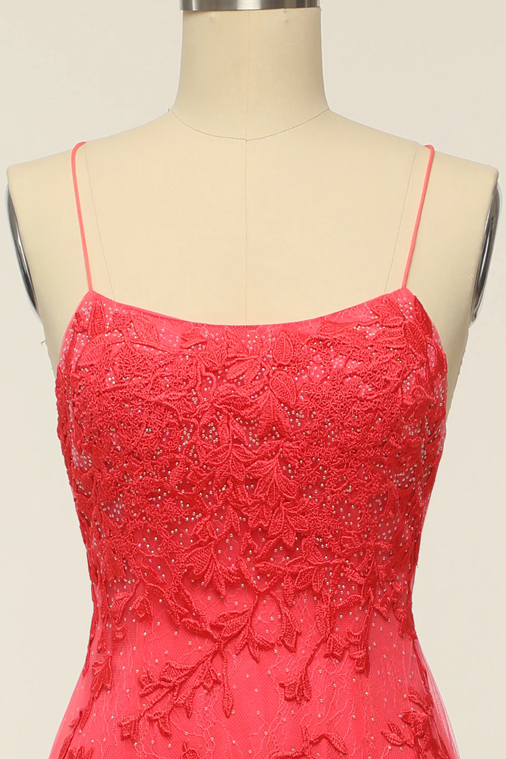 Spaghetti Straps Mermaid Prom Dress - Image 27