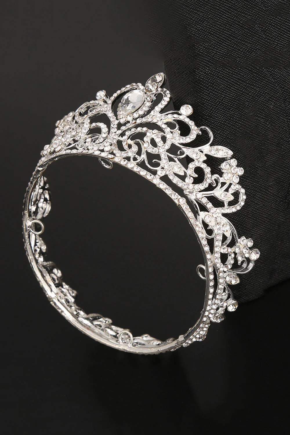 Crystal Prom Queen Pageant Golden Crown Tiara - Image 5